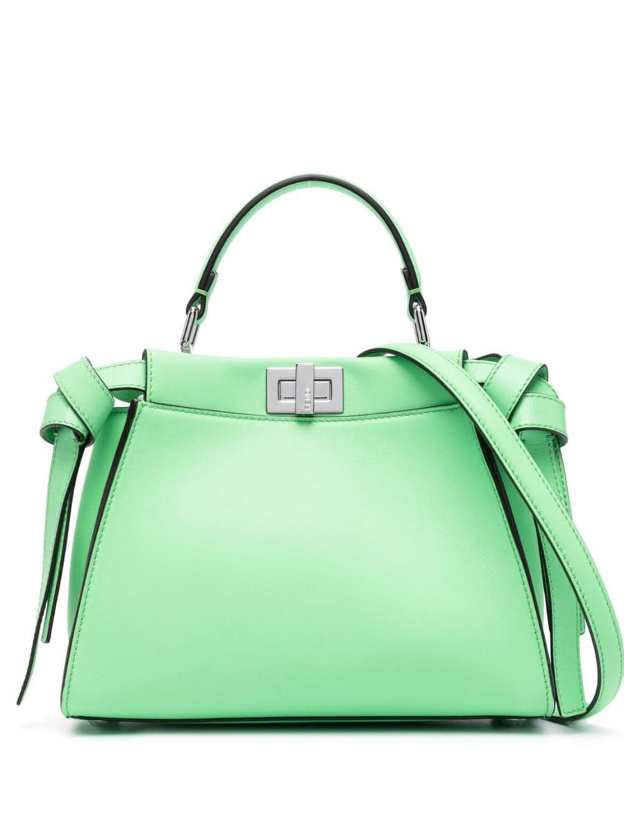 Fendi Peekaboo Mini Leather Handbag