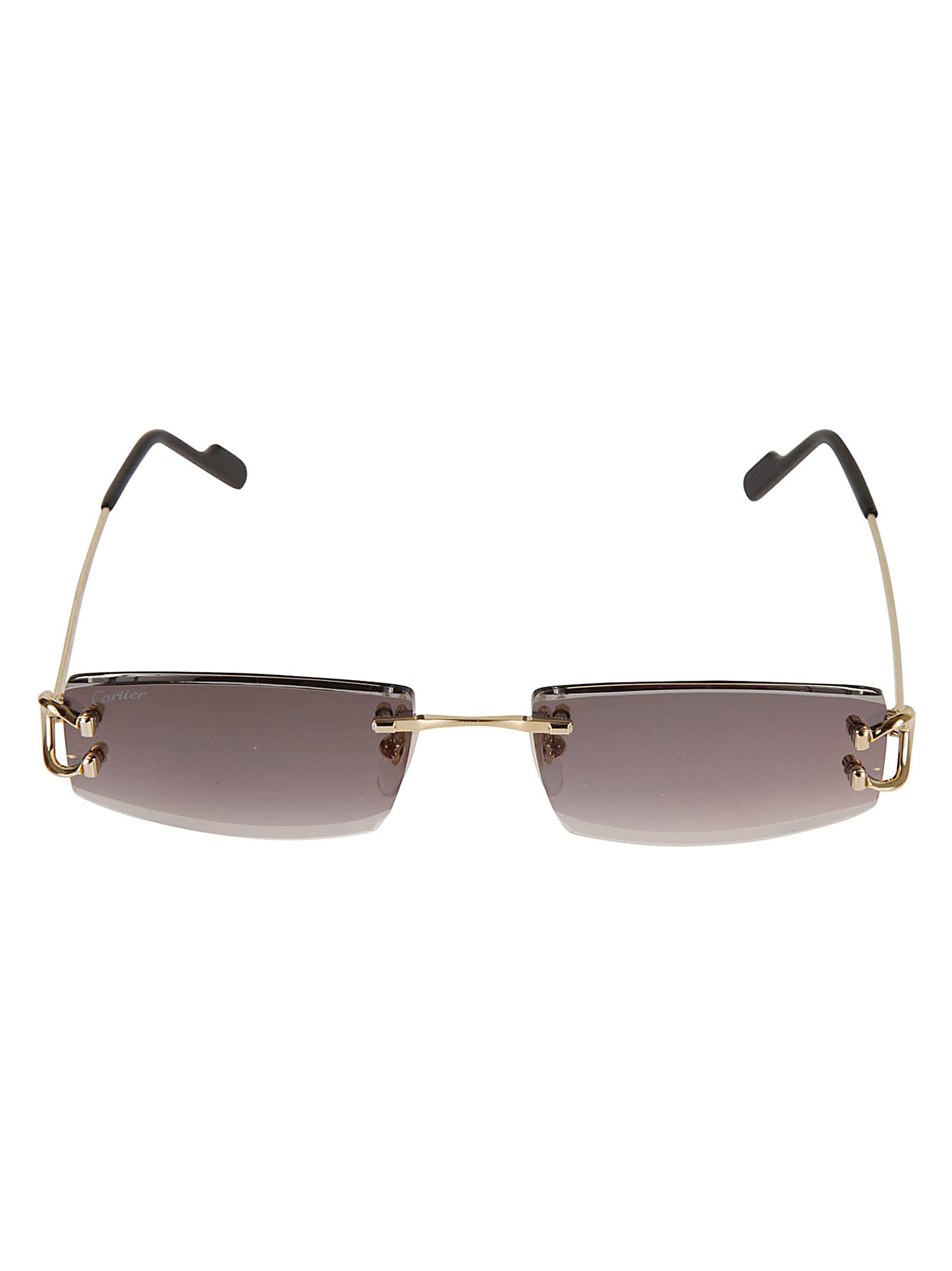 Cartier Eyewear Rectangle Rimless Sunglasses
