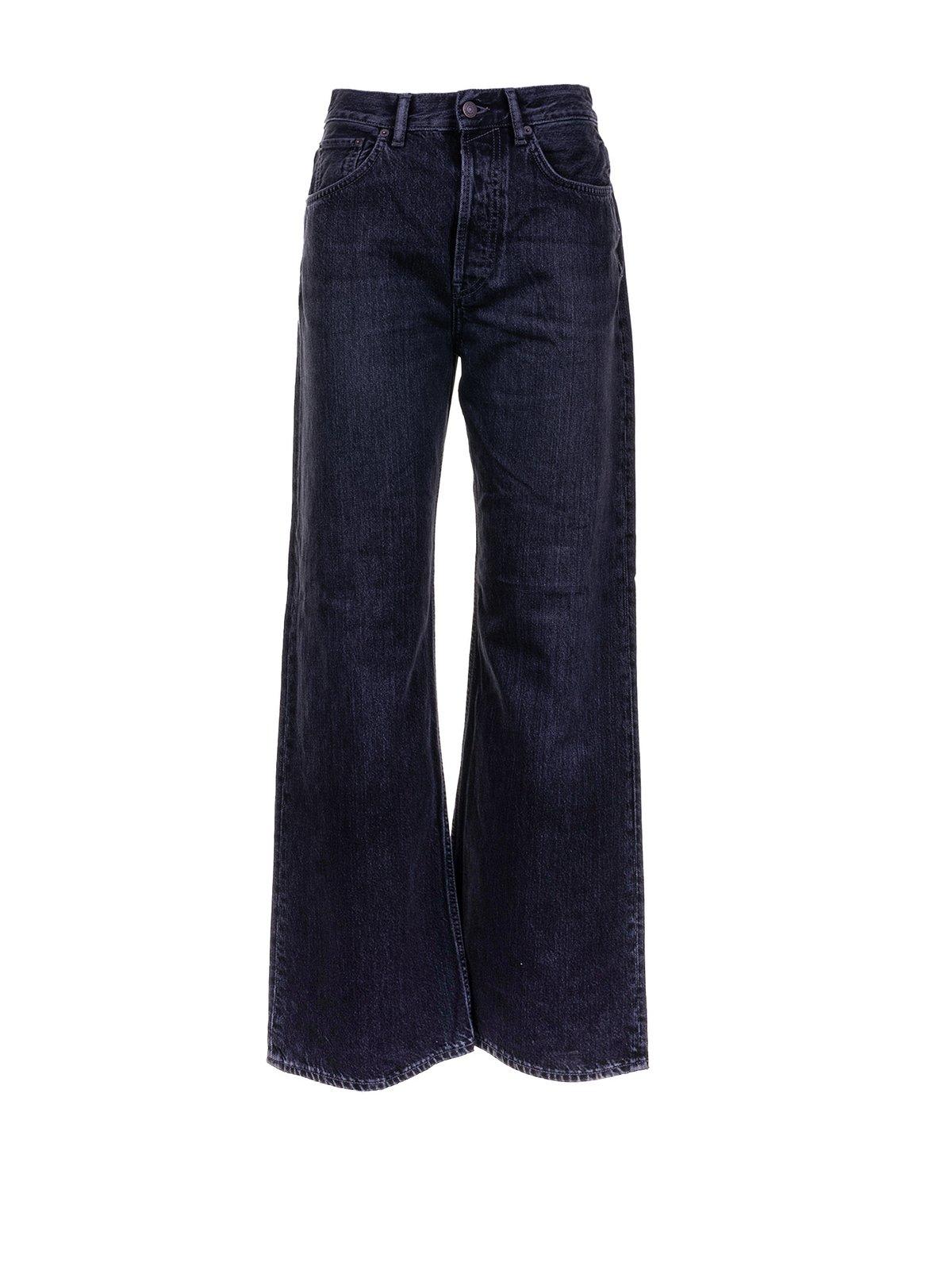 Acne Studios Logo Patch Wide-leg Jeans