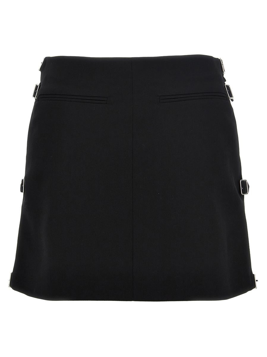 Courrèges 'Multi Sangle Wool Mini' Skirt