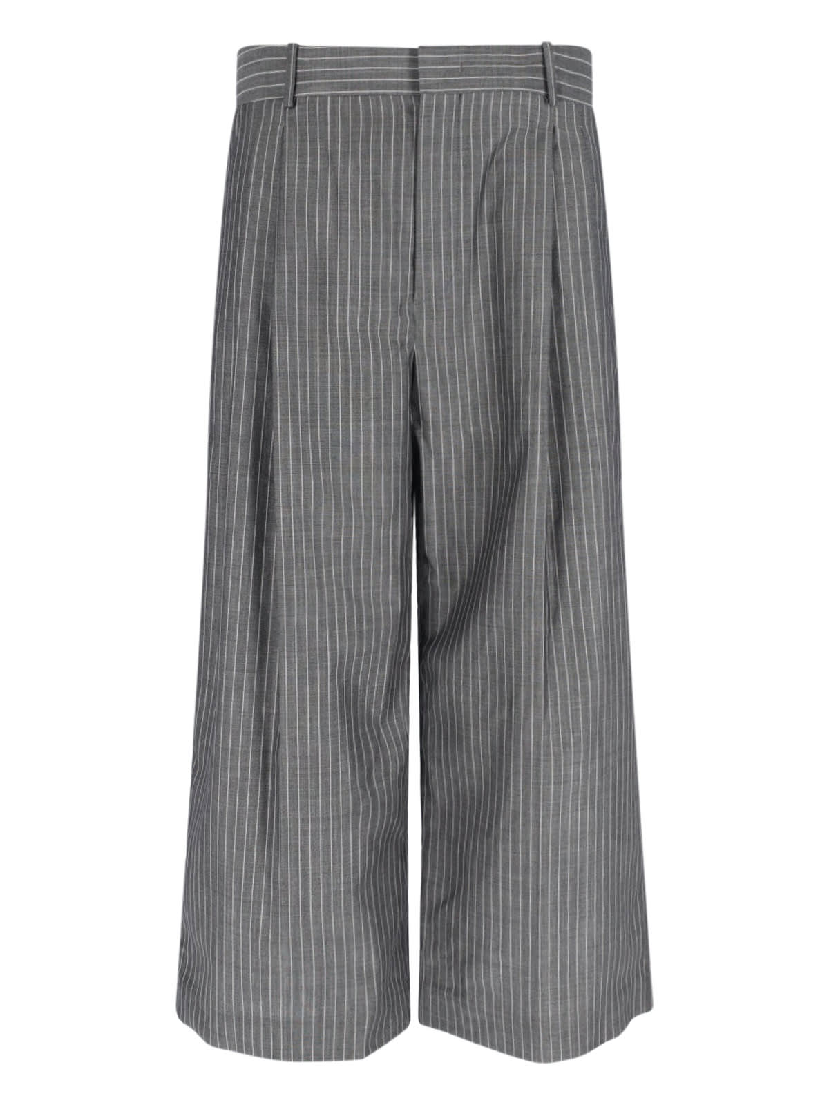 Hed Mayner Wide Pants In Virgin Wool And Mohair