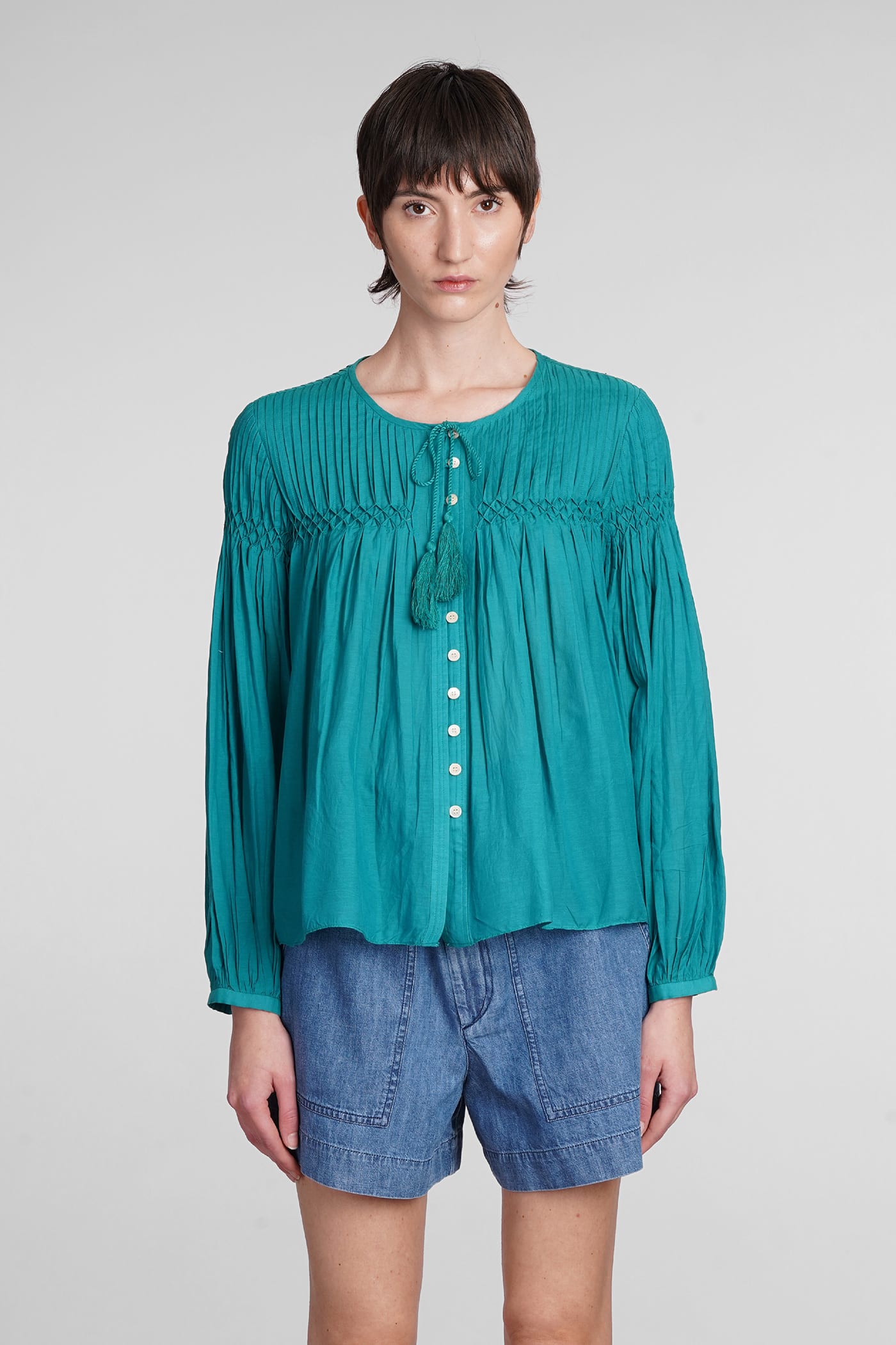 Marant Étoile Plalia Pleated Blouse