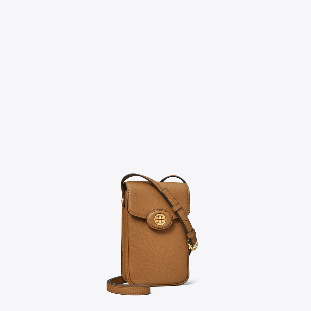 Tory Burch Robinson Pebbled Phone Crossbody