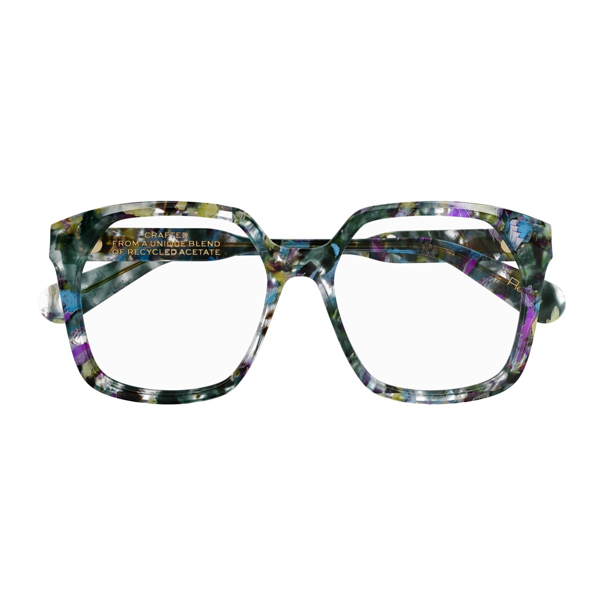 Chloé Ch0263o Linea Gayia 003 Blue Transparent Glasses