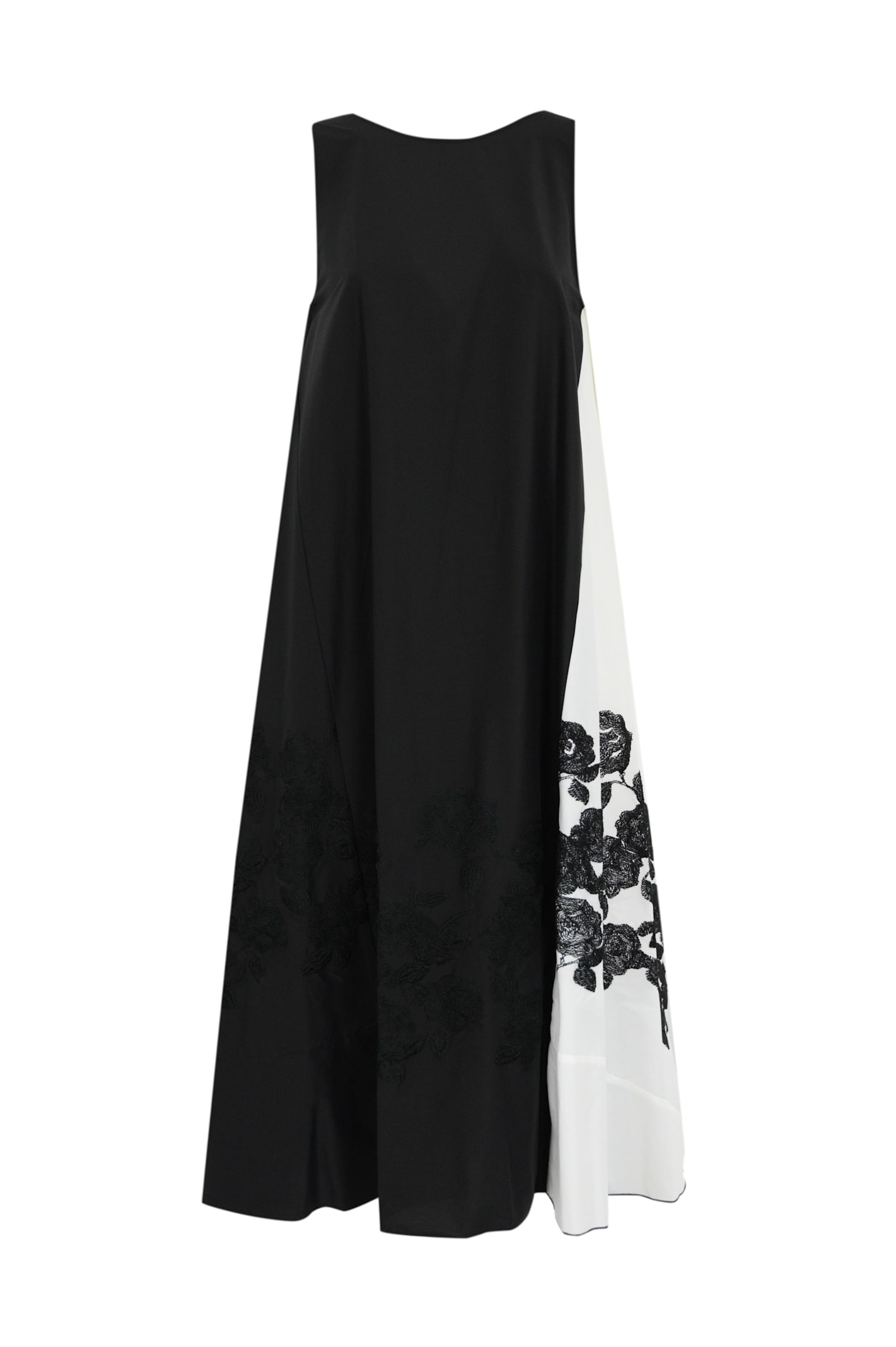 Liviana Conti Jamie Poplin Dress With Embroidery