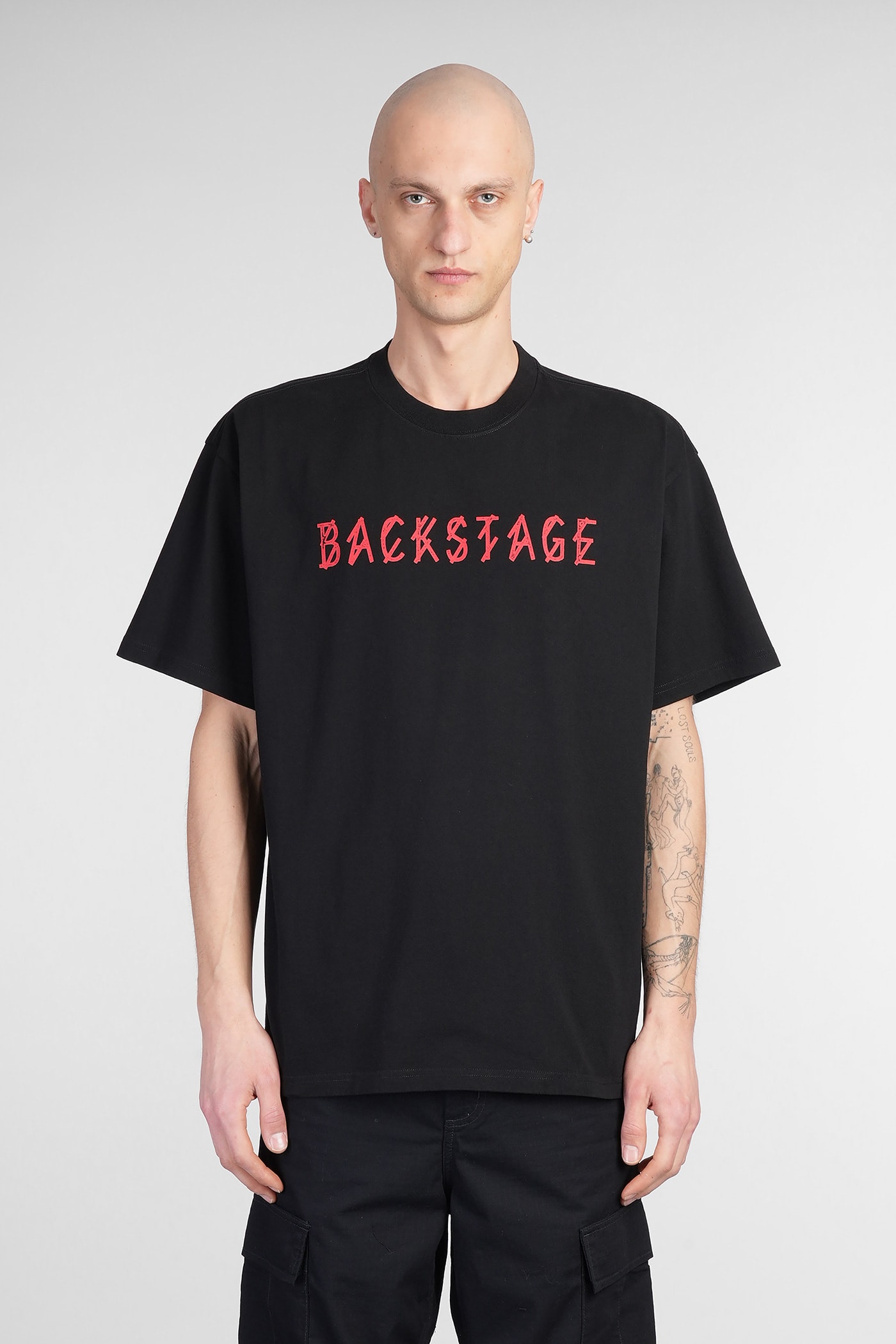 44 Label Group T-shirt In Black Cotton
