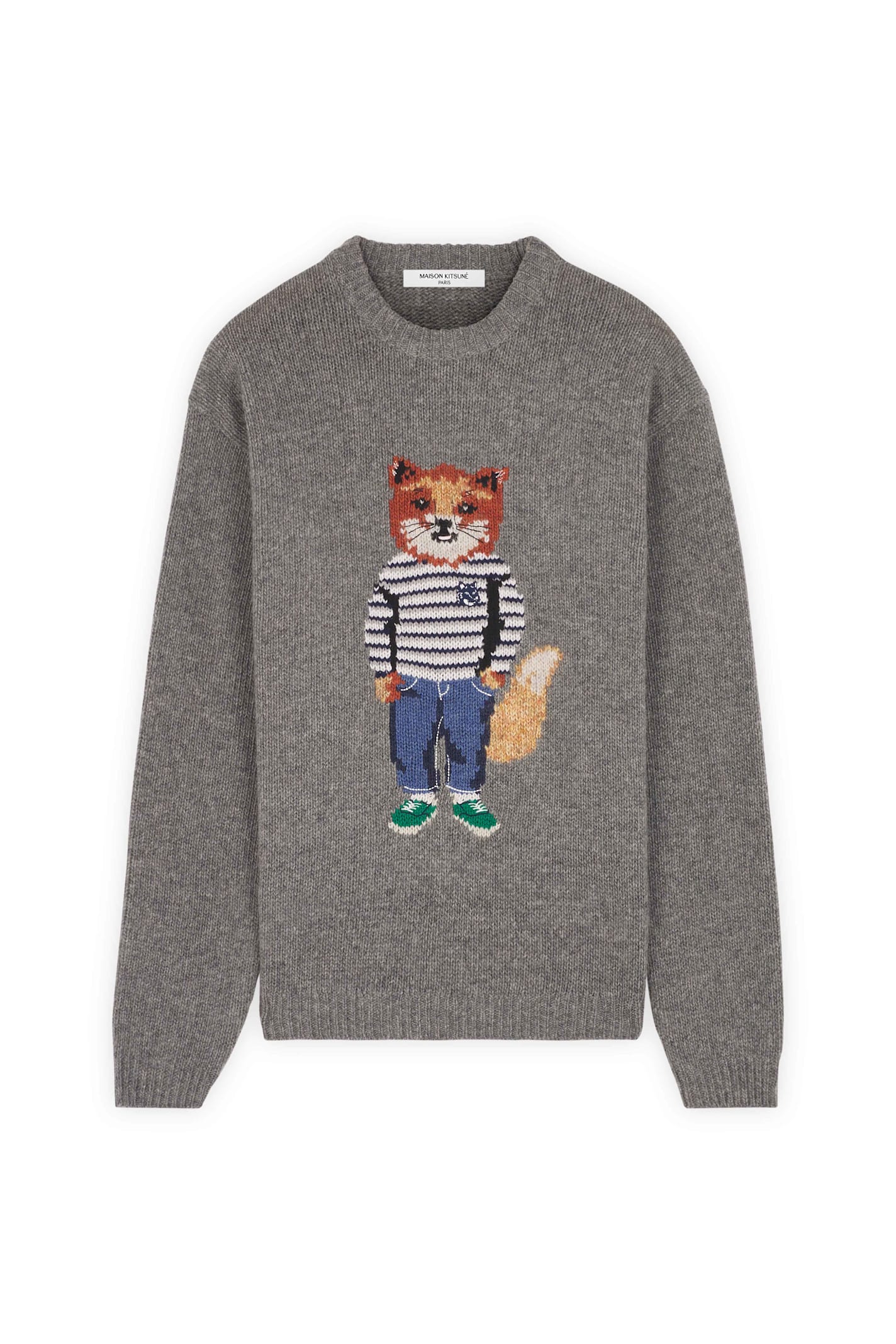 Maison Kitsuné Dressed Fox Intarsia Jumper