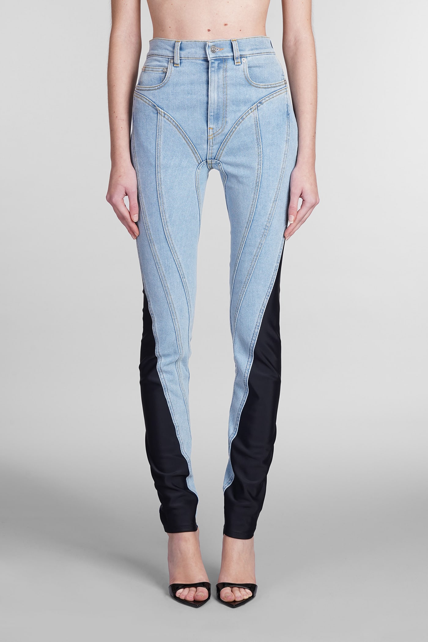 Mugler Stretch Insert Jeans