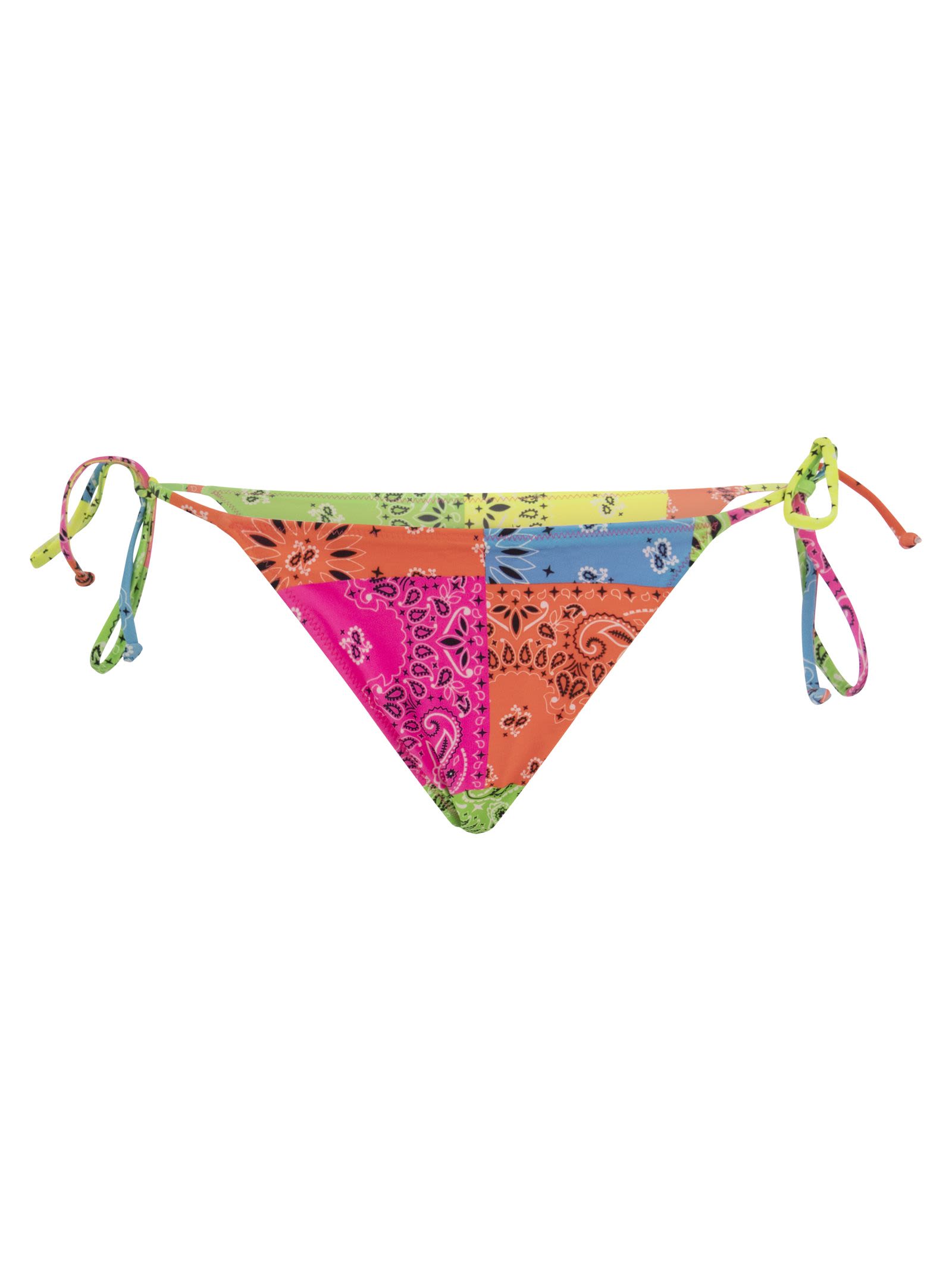 MC2 Saint Barth Bandana Patterned Swim Briefs With Ties