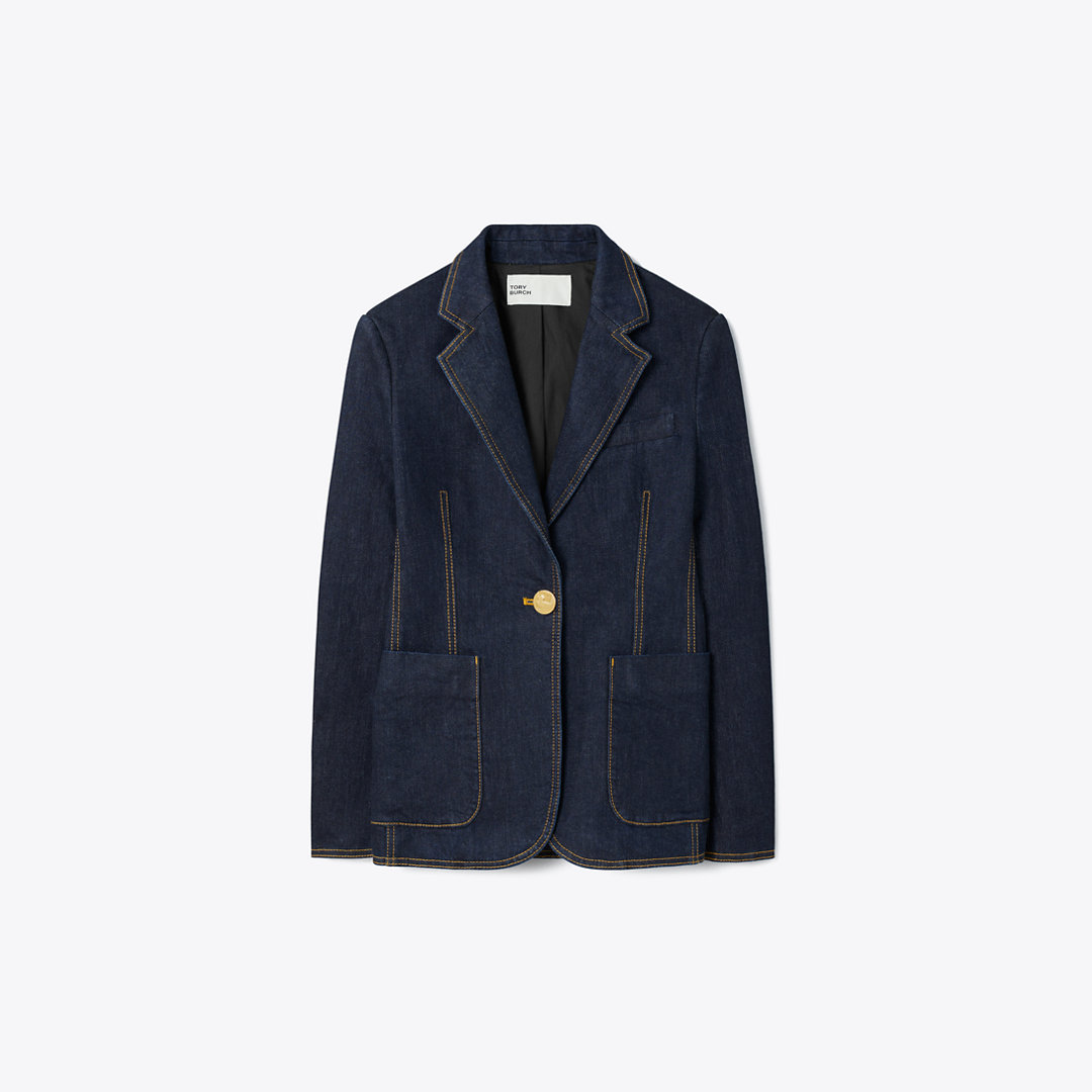 Tory Burch Denim Blazer