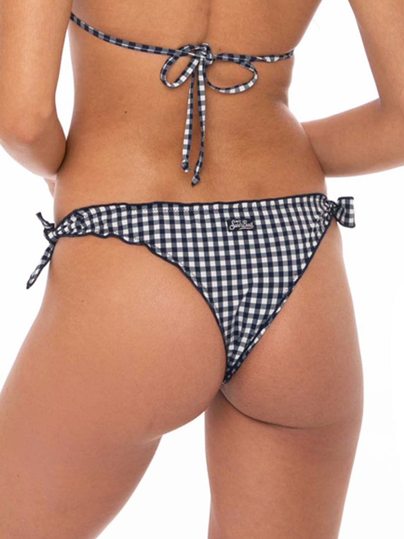 MC2 Saint Barth Woman Cheeky Swim Briefs With Gingham Print