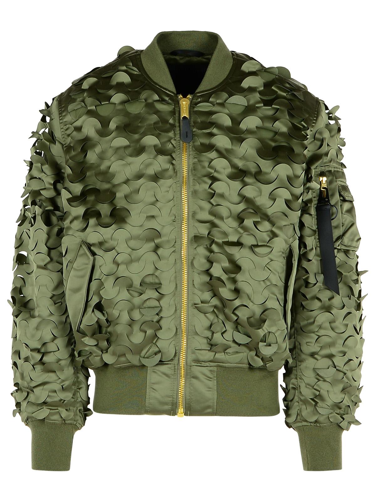 Alpha Industries ulcans Green Nylon Bomber Jacket