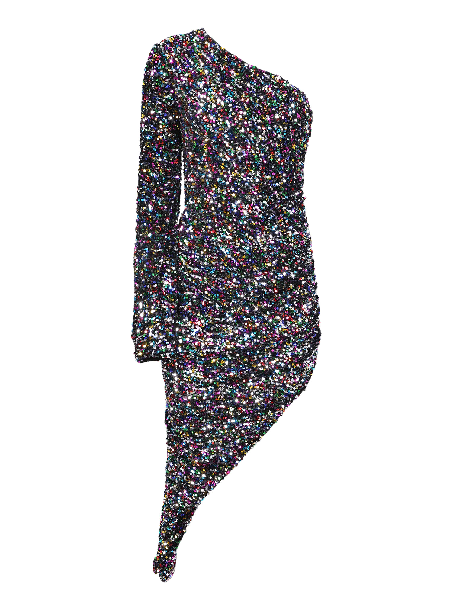 Amen Velvet Sequins Black Dress