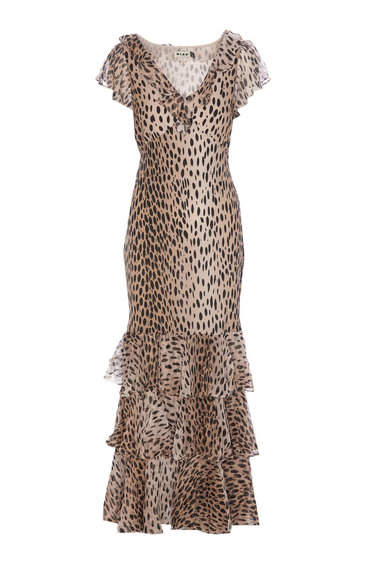 RIXO Amelle Silk Gown