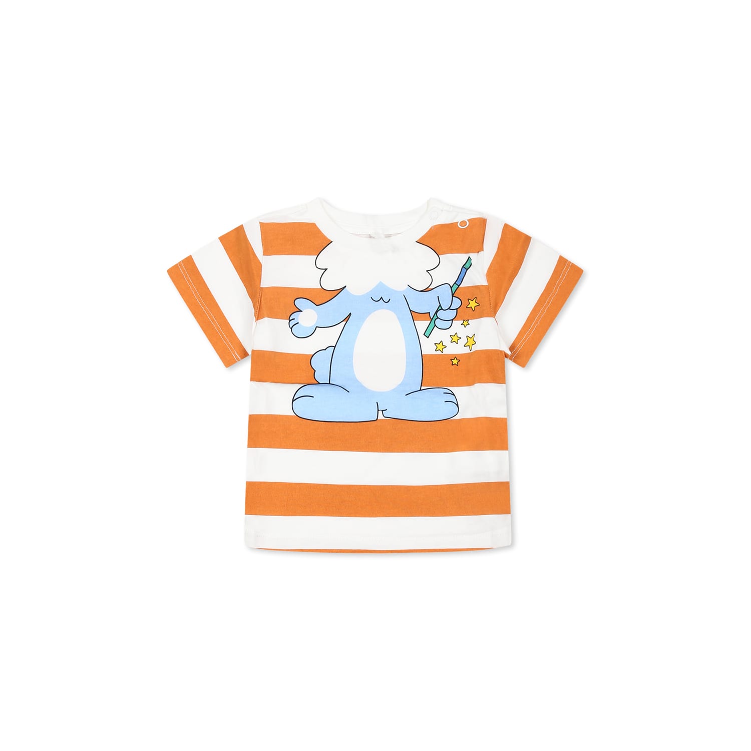Stella McCartney Kids Multicolor T-shirt For Baby Boy With Rabbit