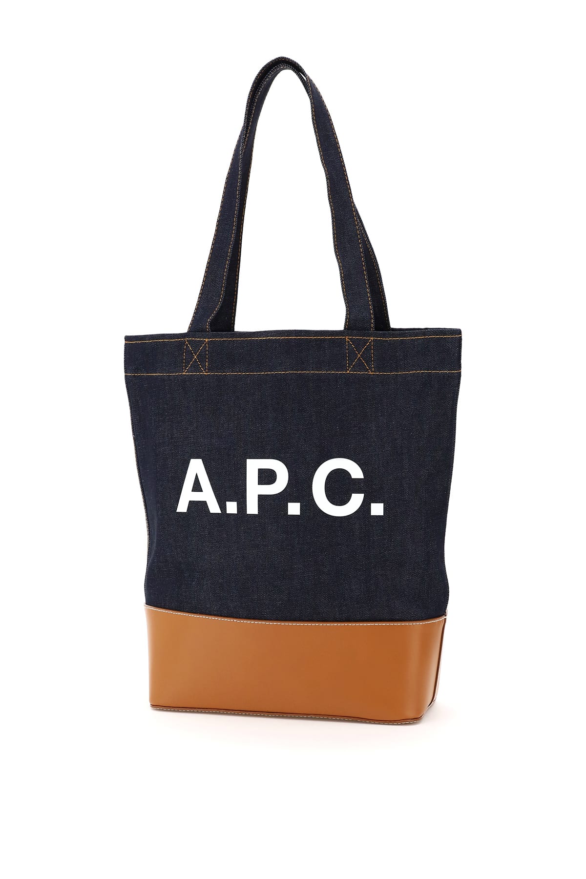 A. P.C. Dark Blue Denim Handbag