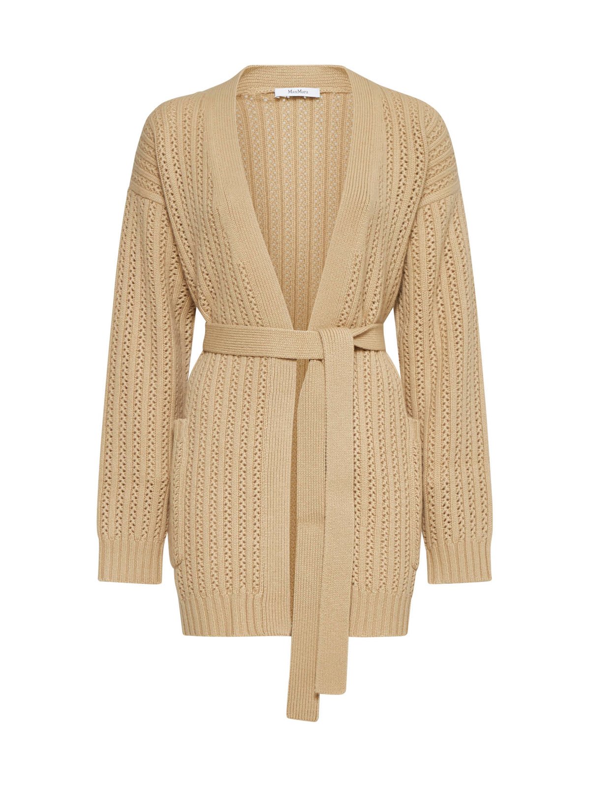 Max Mara Balzac Belted Long-sleeved Cardigan