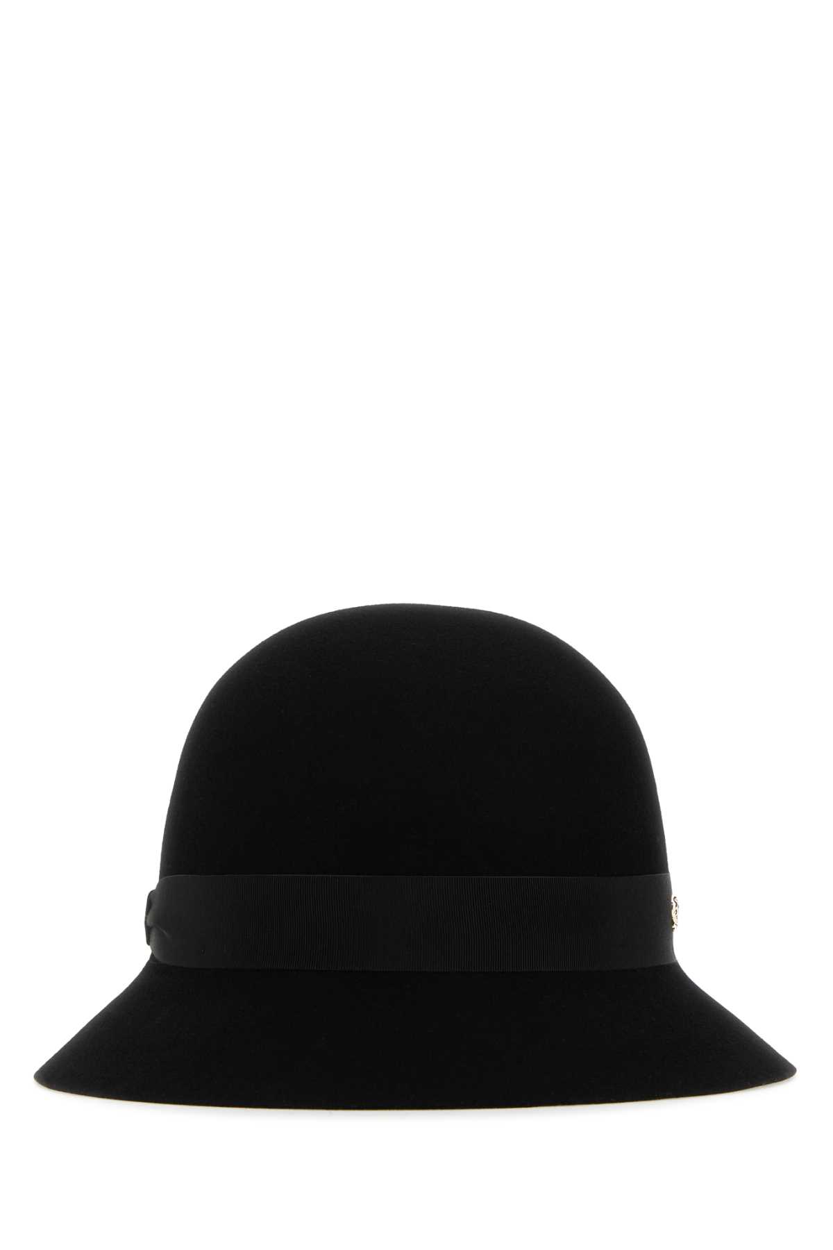 Helen Kaminski Black Felt Ella Conscious Bucket Hat