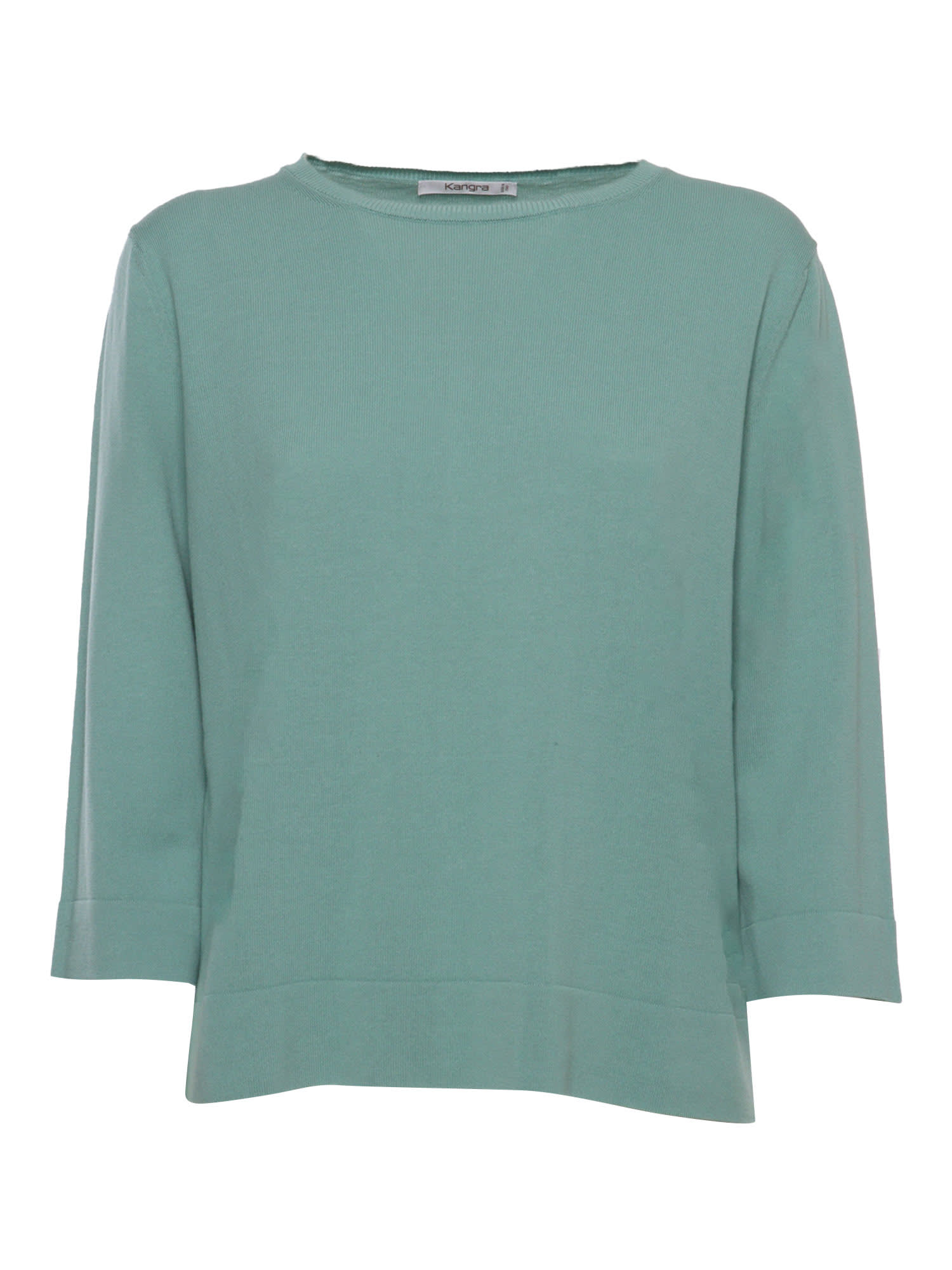Kangra Aqua Green Cotton Sweater