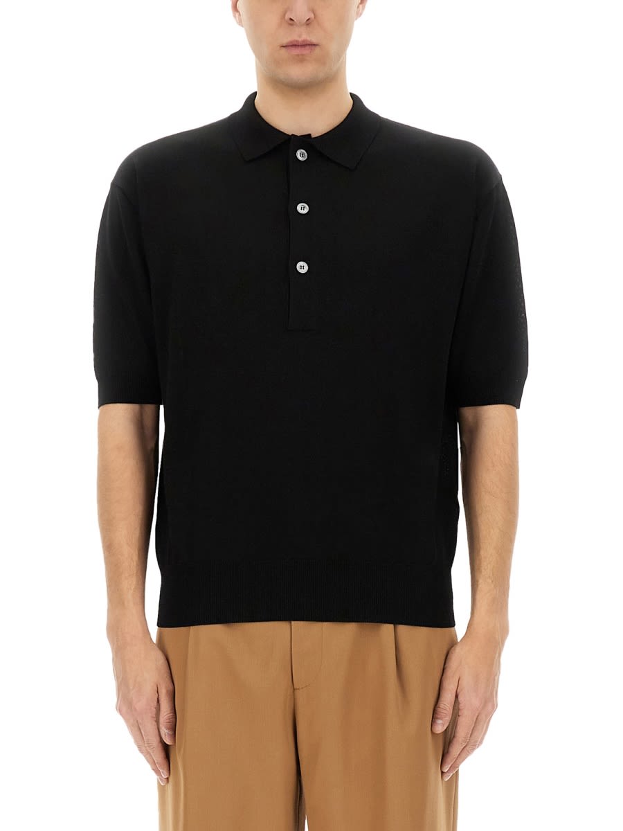 Lardini 有机棉马球衫