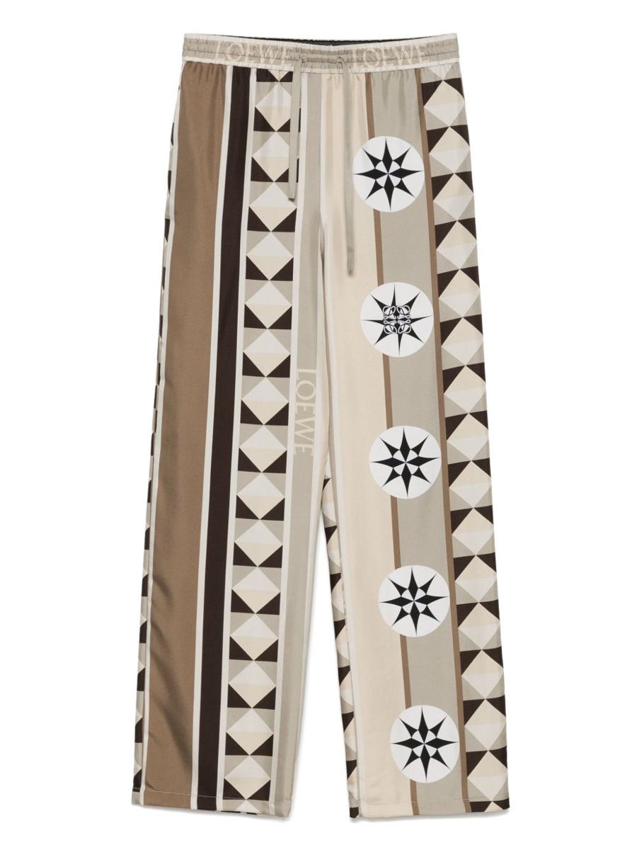 Loewe x Paula's Ibiza Printed Silk Pajama Trousers