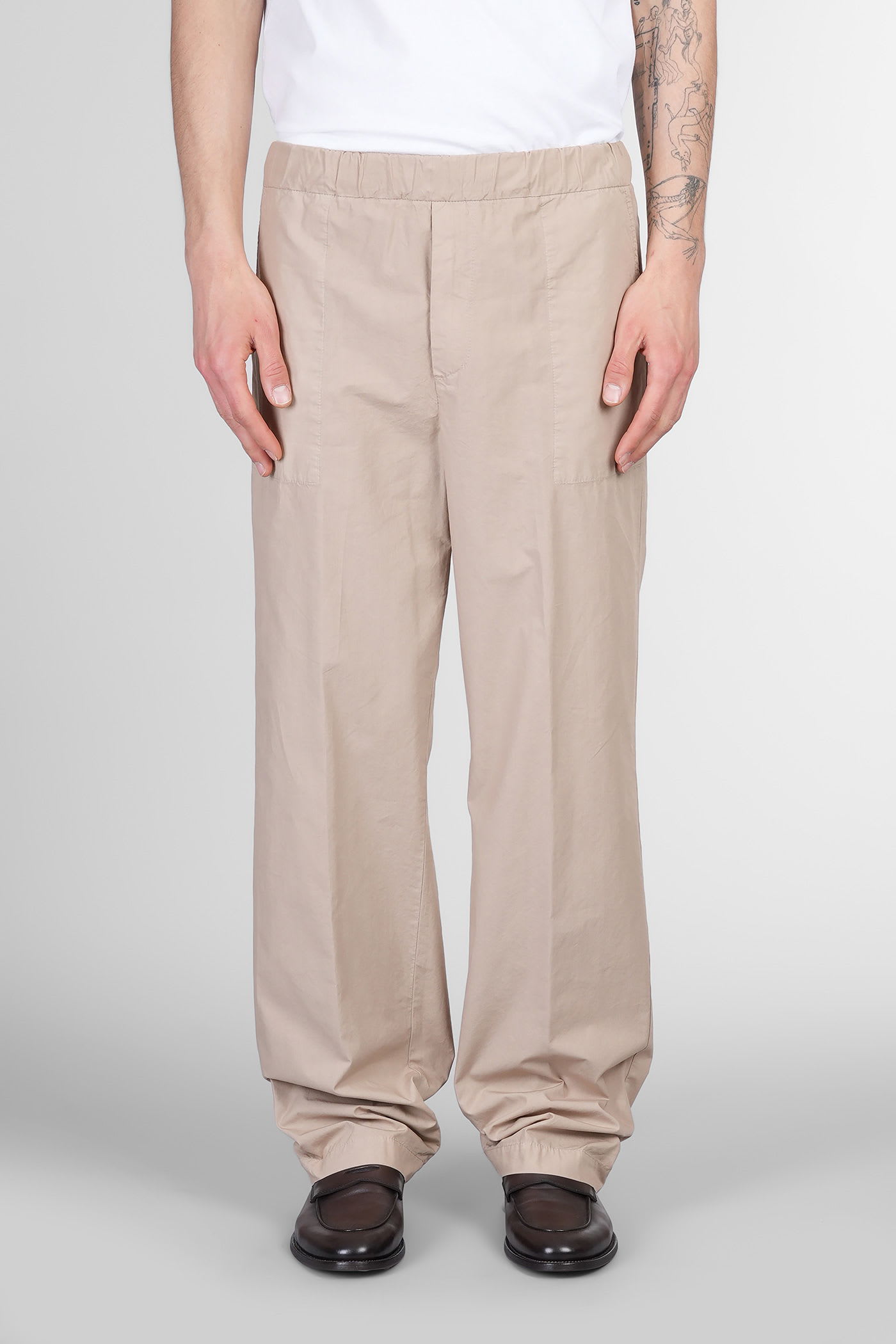 Mauro Grifoni Pants In Beige Cotton