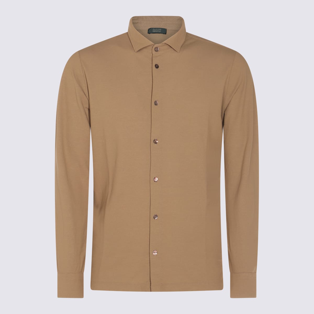Zanone Beige Cotton Shirt