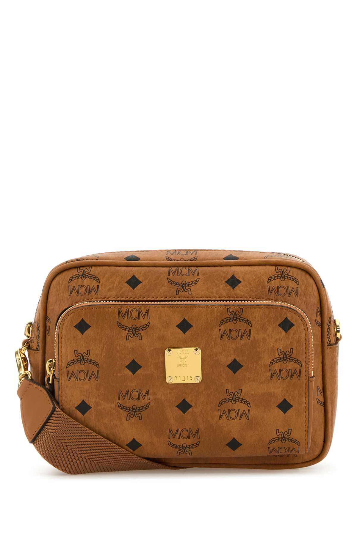 MCM Printed Canvas Aren Crossbody Bag