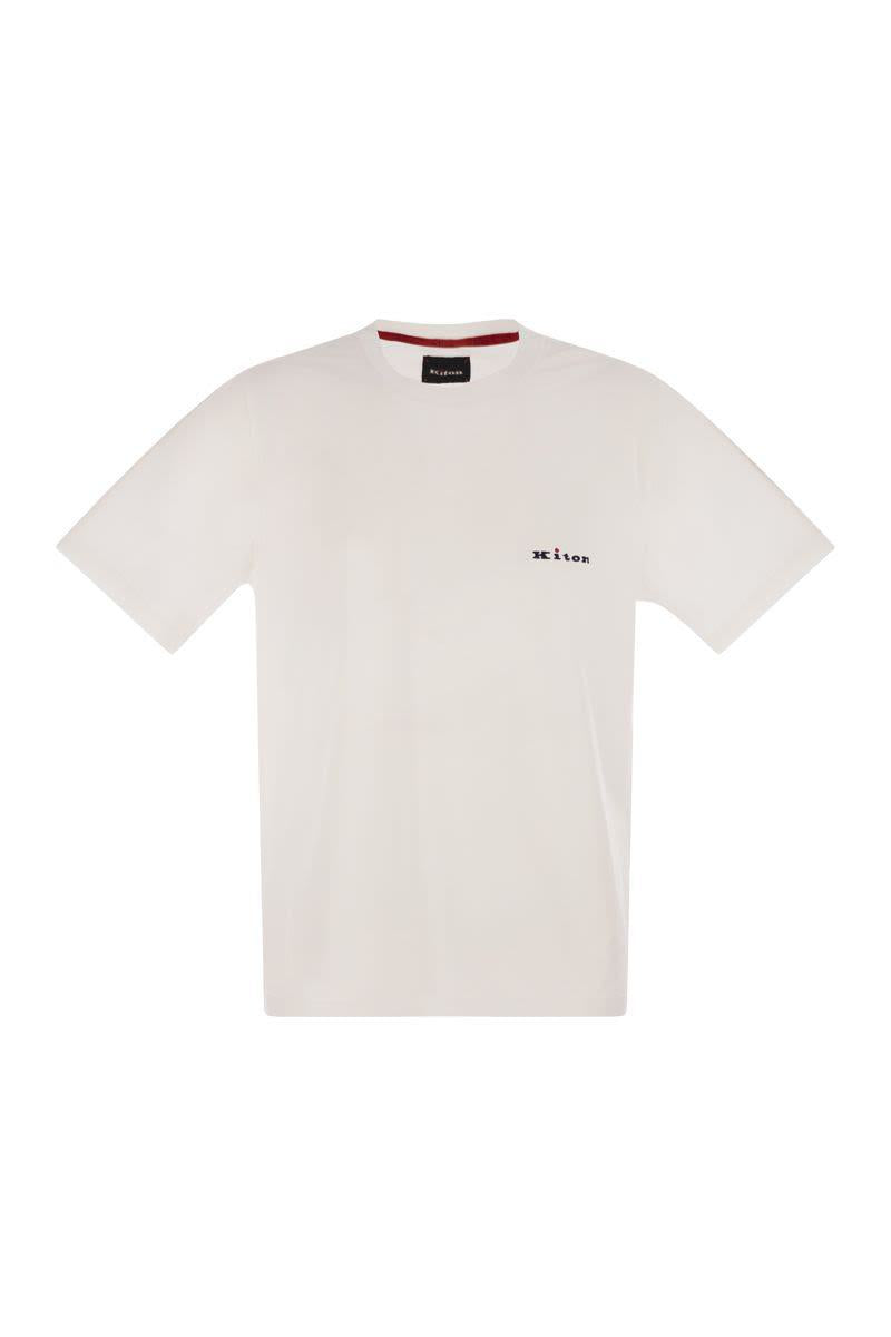Kiton Cotton T-Shirt With Logo