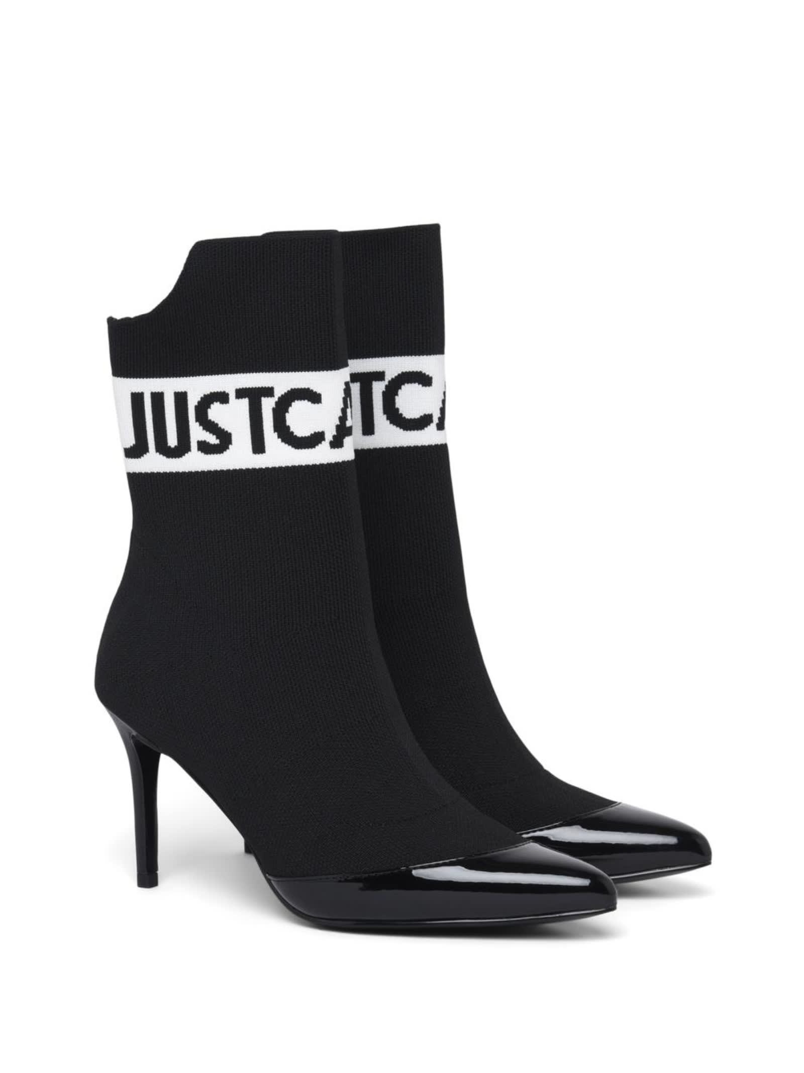 Just Cavalli Ankle Boots With Heels And Logo just Cavalli
