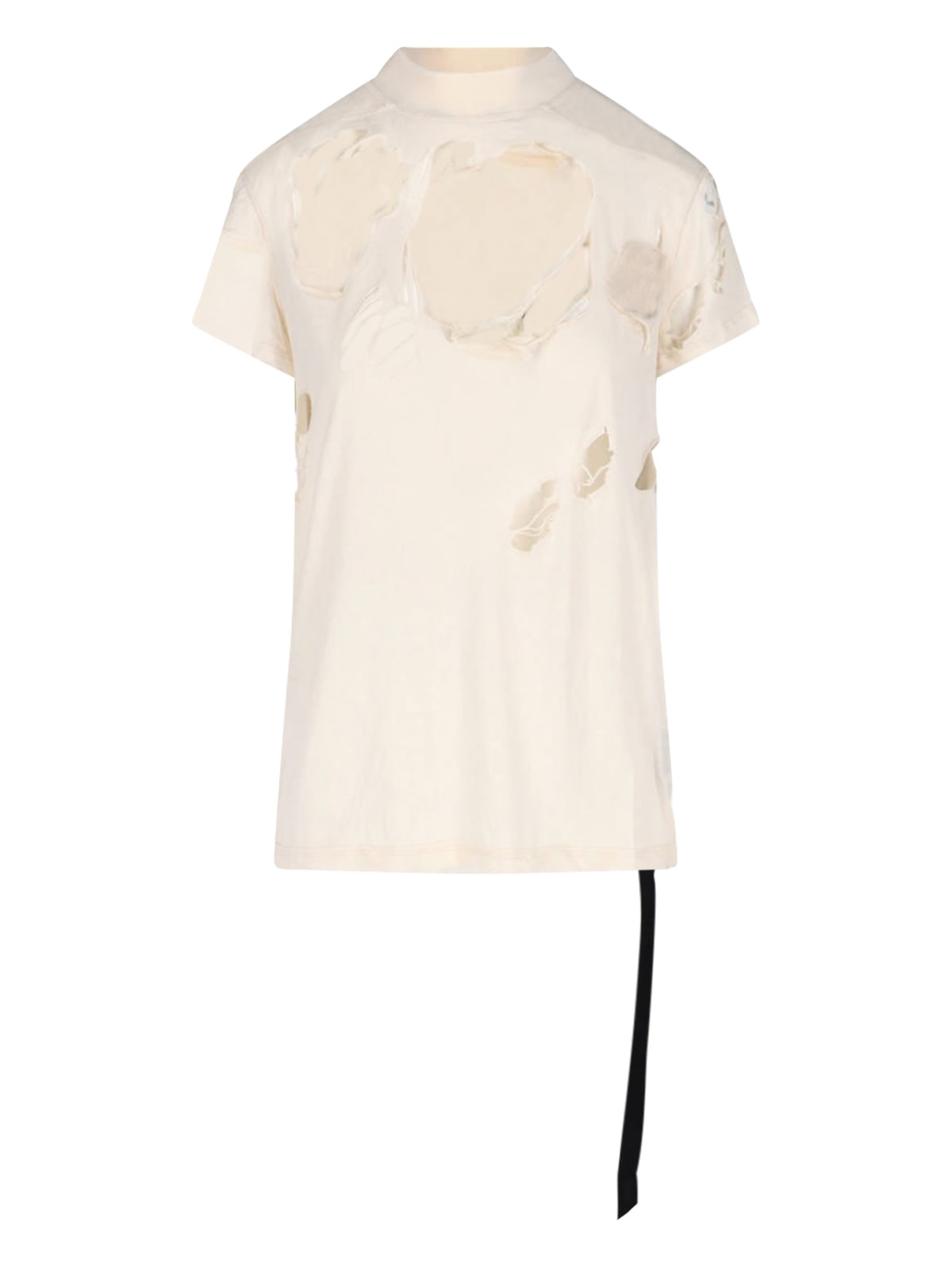 DRKSHDW Destroyed T-shirt With tommy T Lace