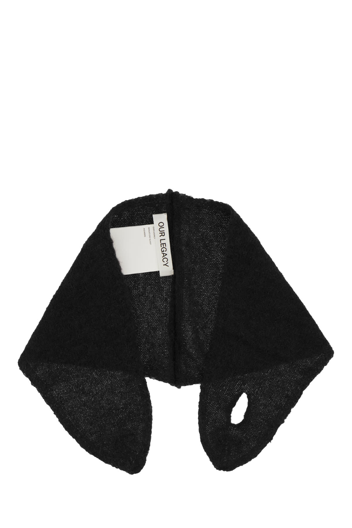 Our Legacy Black Wool Blend Scarf