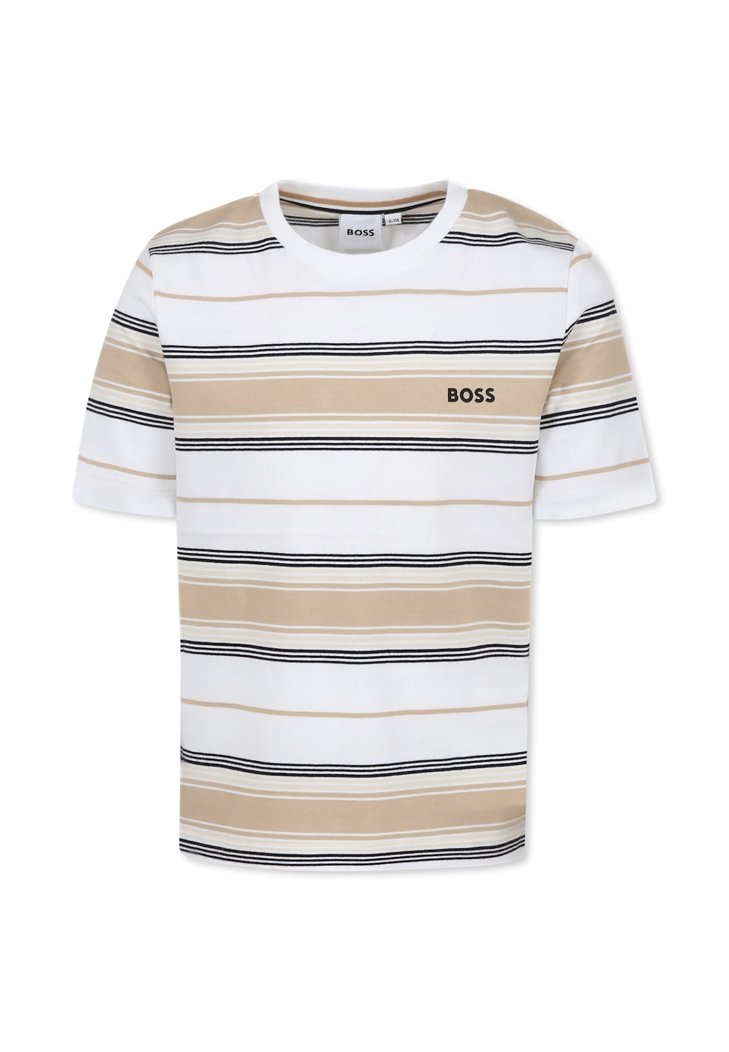 Hugo Boss White T-shirt For Boy With Logo