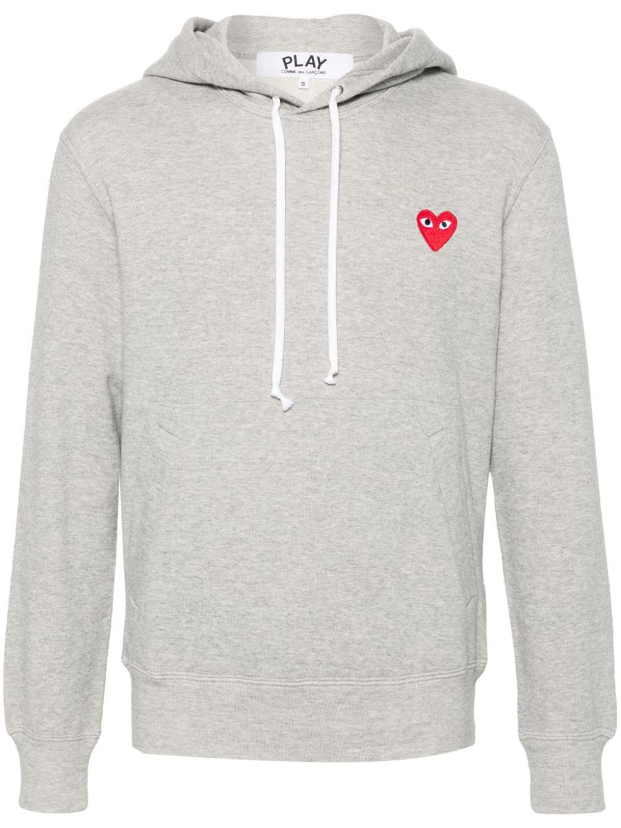 Comme Des Garçons 徽章爱心棉质连帽卫衣