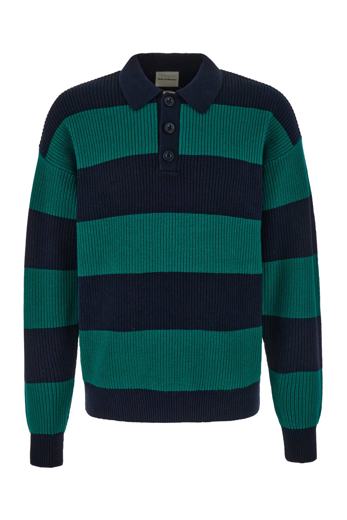 Drôle de Monsieur Two-tone Wool And Cotton Sweater
