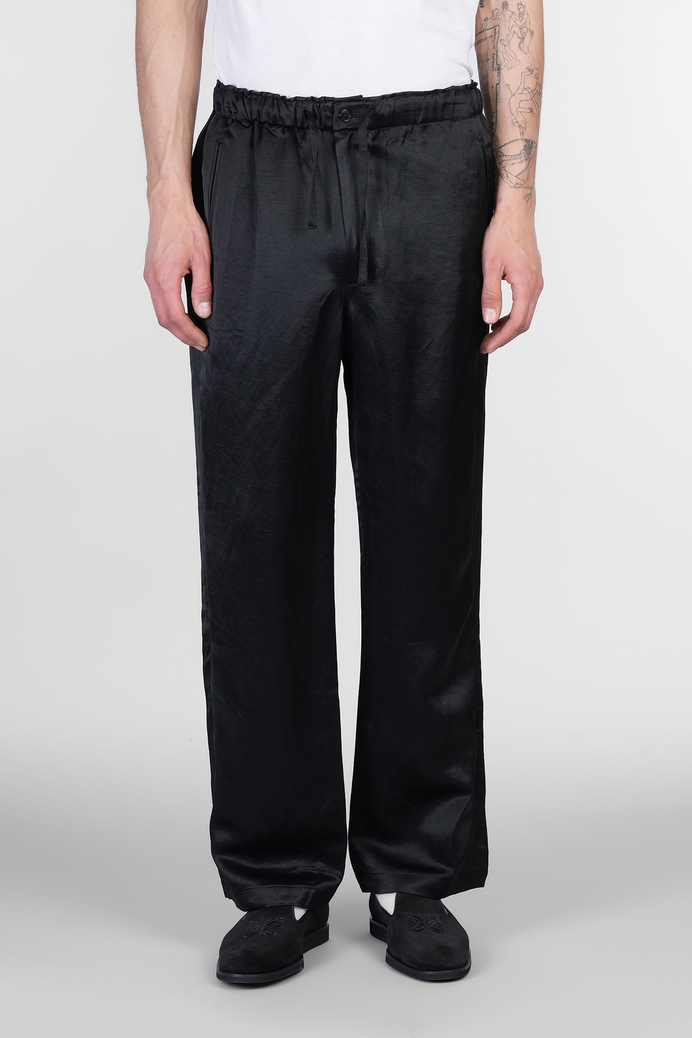 Needles Pants In Black Acetate