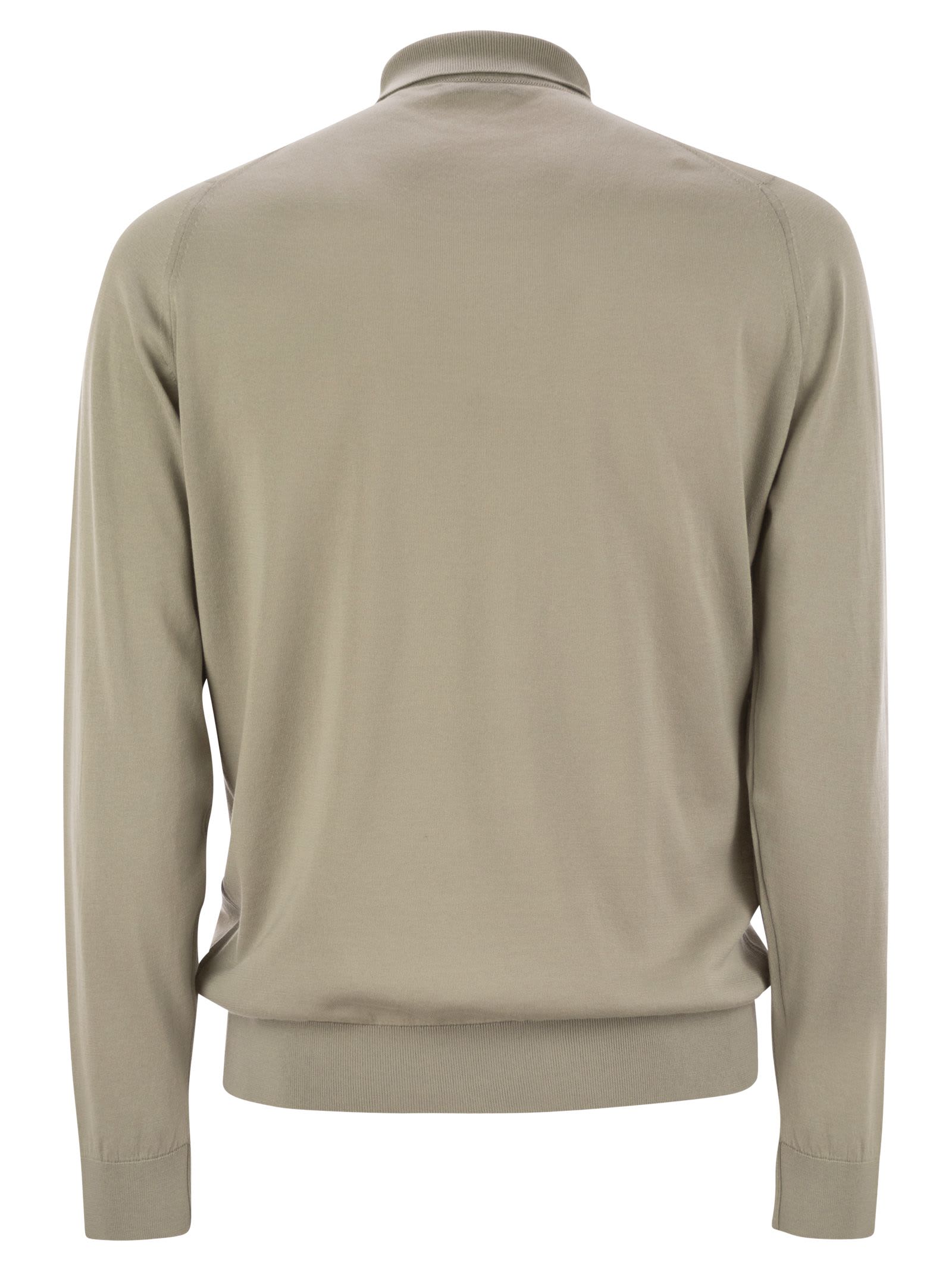 John Smedley Bradwell - Cotton Long-sleeved Polo Shirt