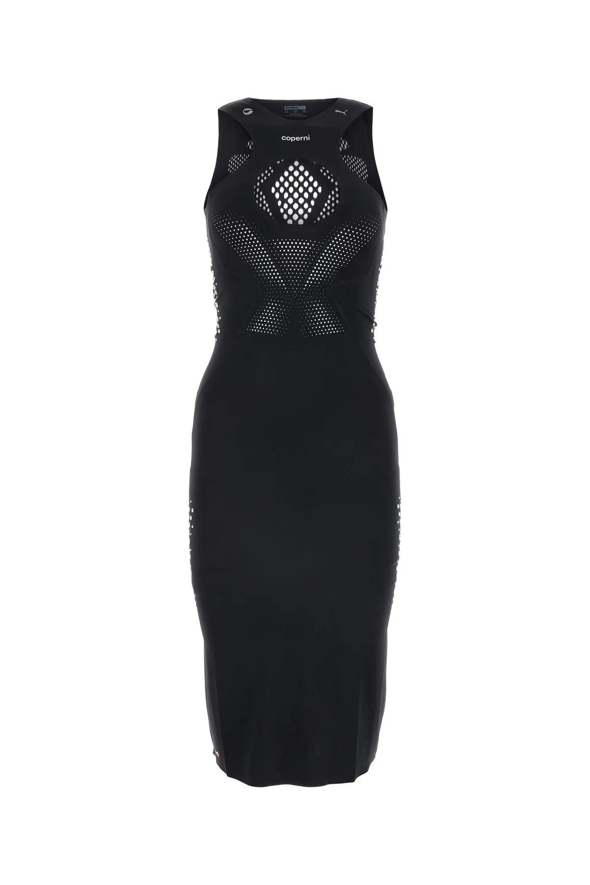 Black Stretch Nylon X Puma Dress