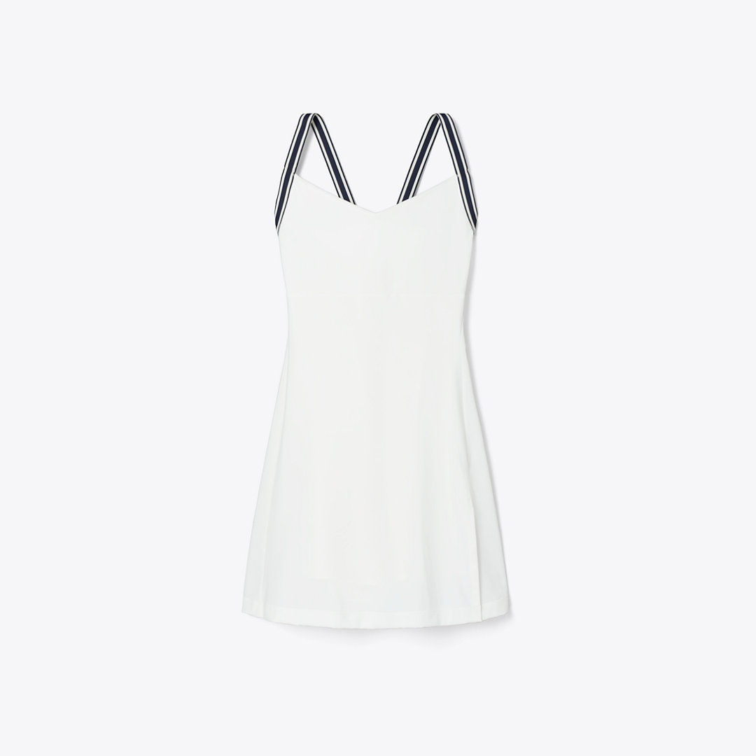 Tory Burch Performance Jersey Cross-Back Tennis Dress