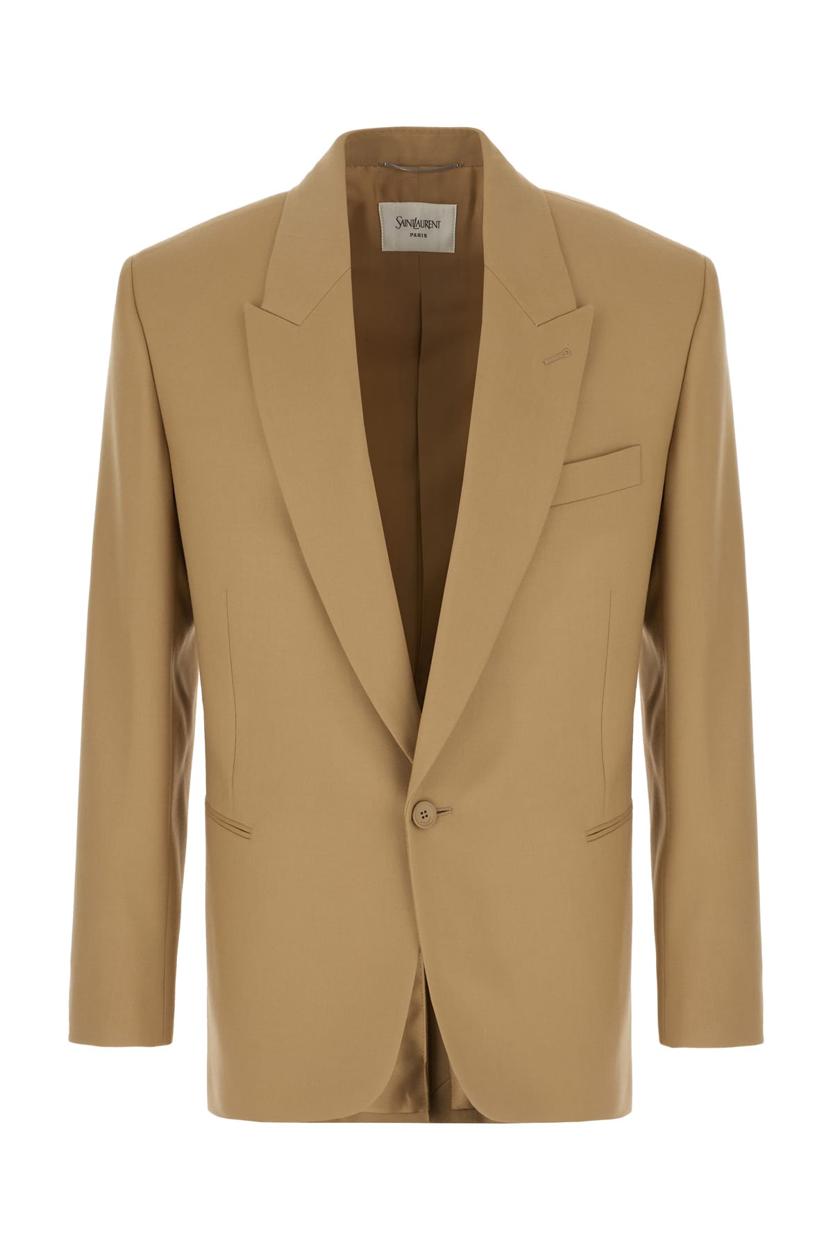 Saint Laurent Khaki Green Wool Blazer