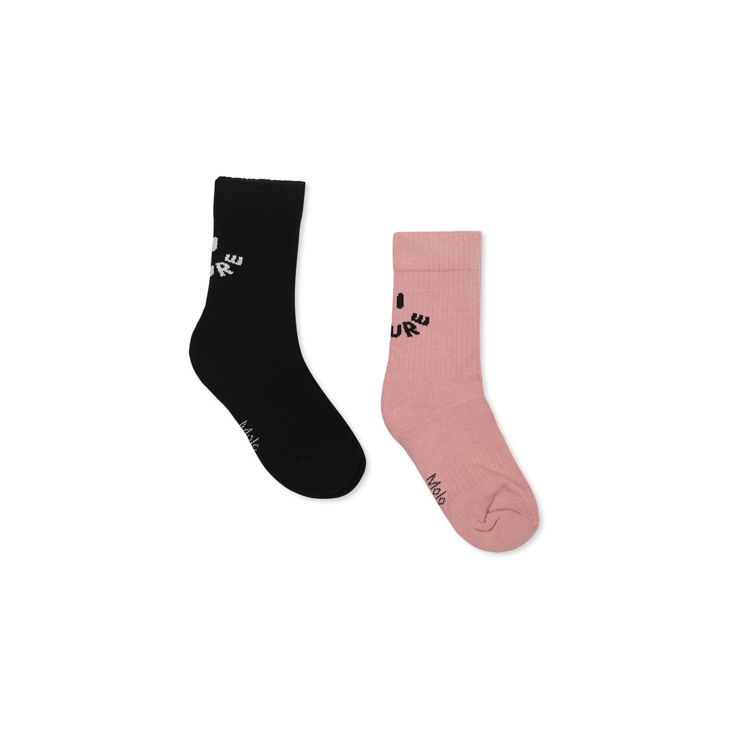 Molo Multicolor Socks Set For Girl With Smiley