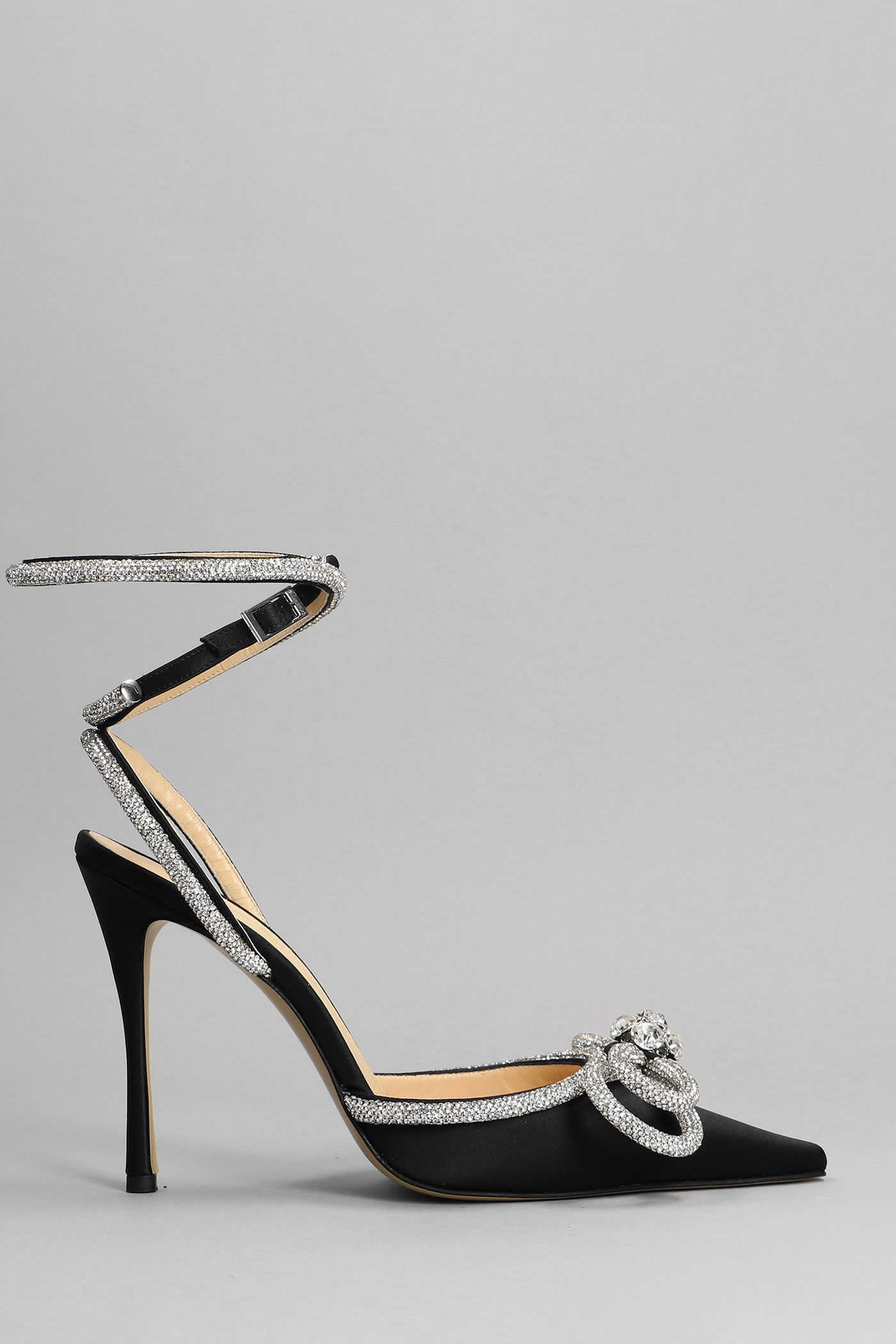 Mach & Mach Pumps In Black Satin