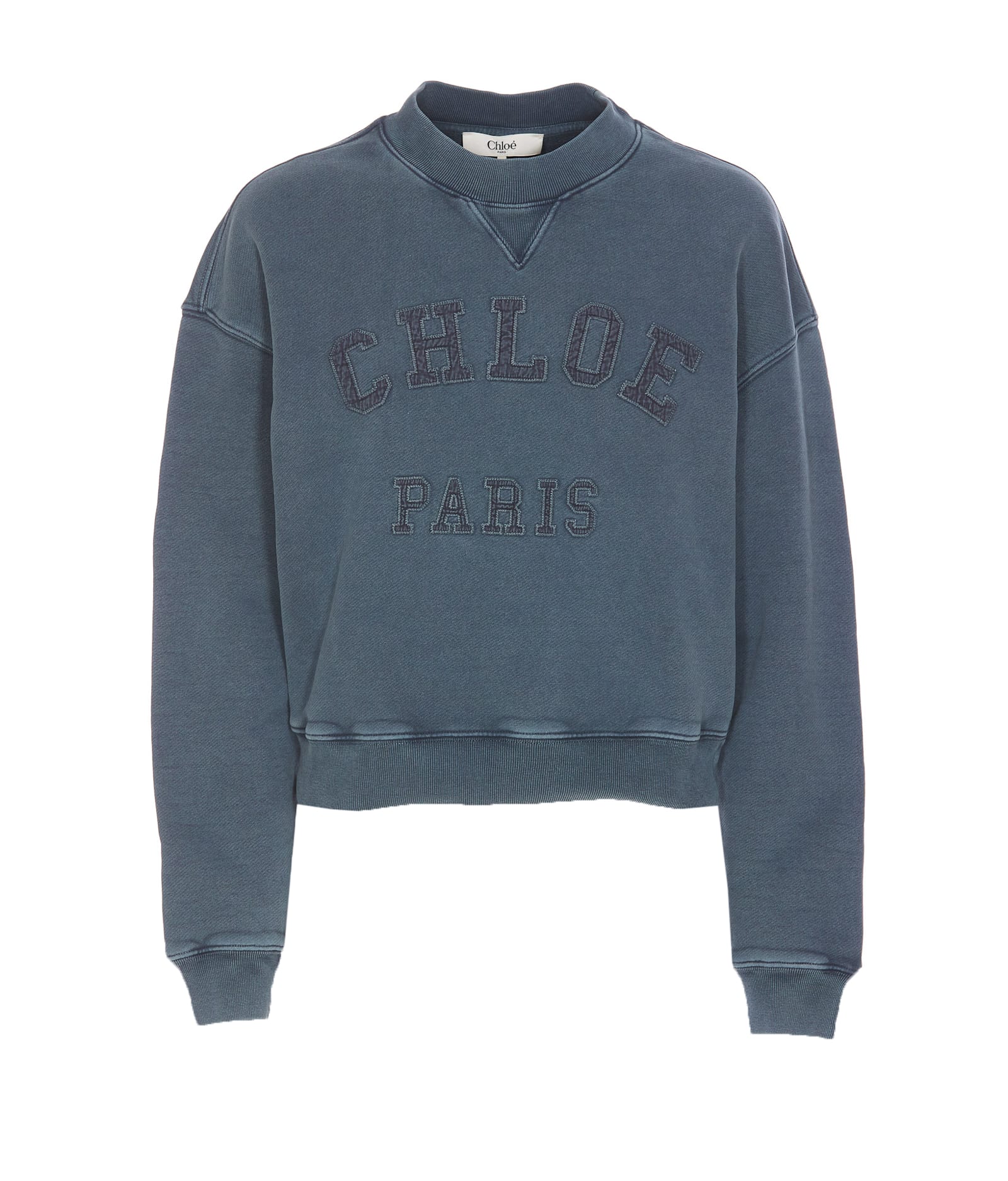 Chloé Cotton Pile Logo Sweatshirt