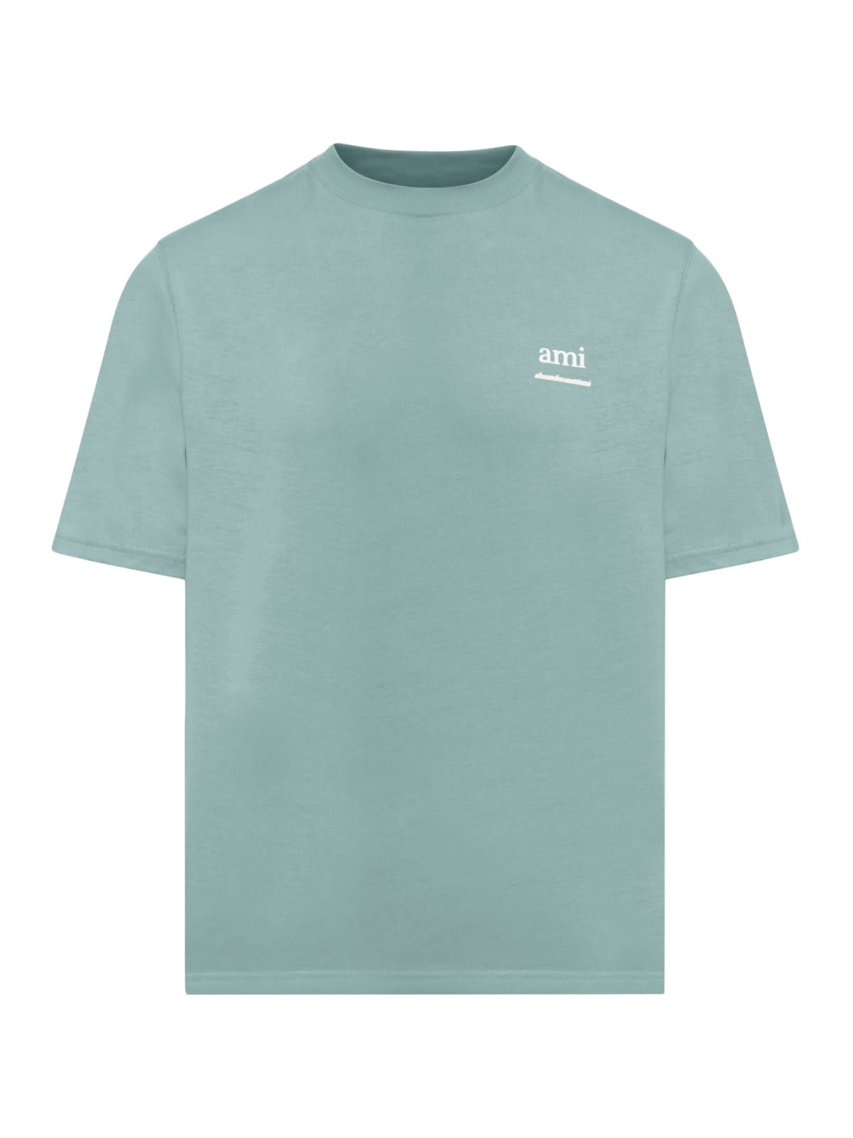 Ami Alexandre Mattiussi Paris Logo Printed Crewneck T-shirt