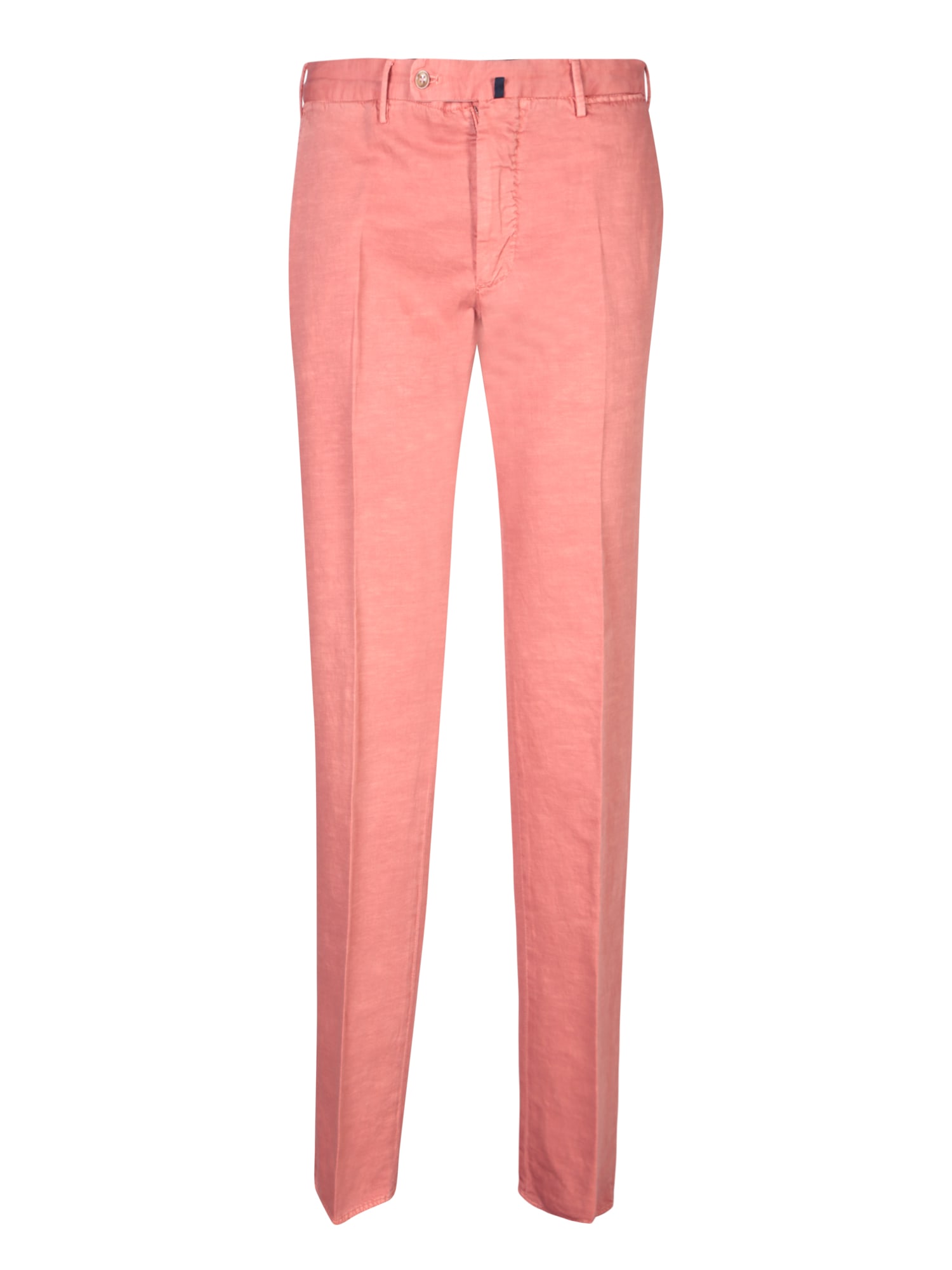 Incotex Pink Chino Linen Trousers