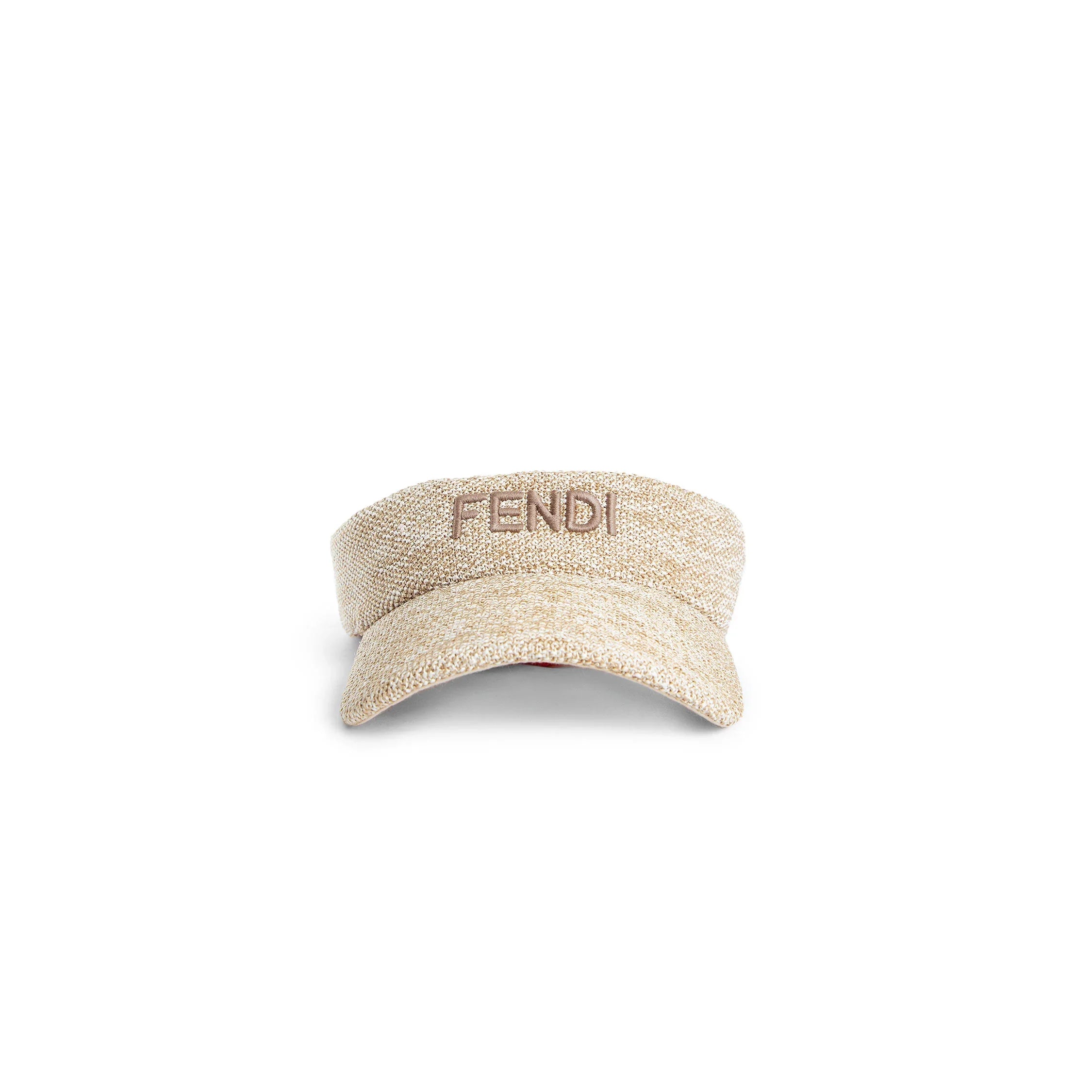 Raffia Visor with Cotton Bandana