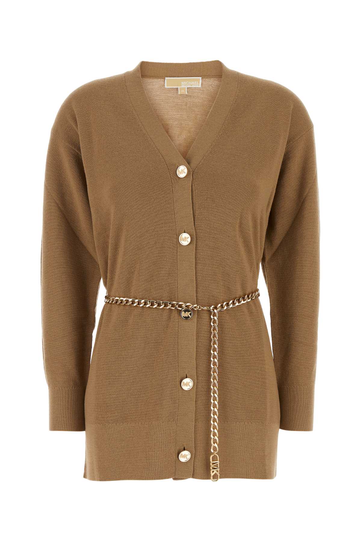 Michael Kors Camel Wool Cardigan