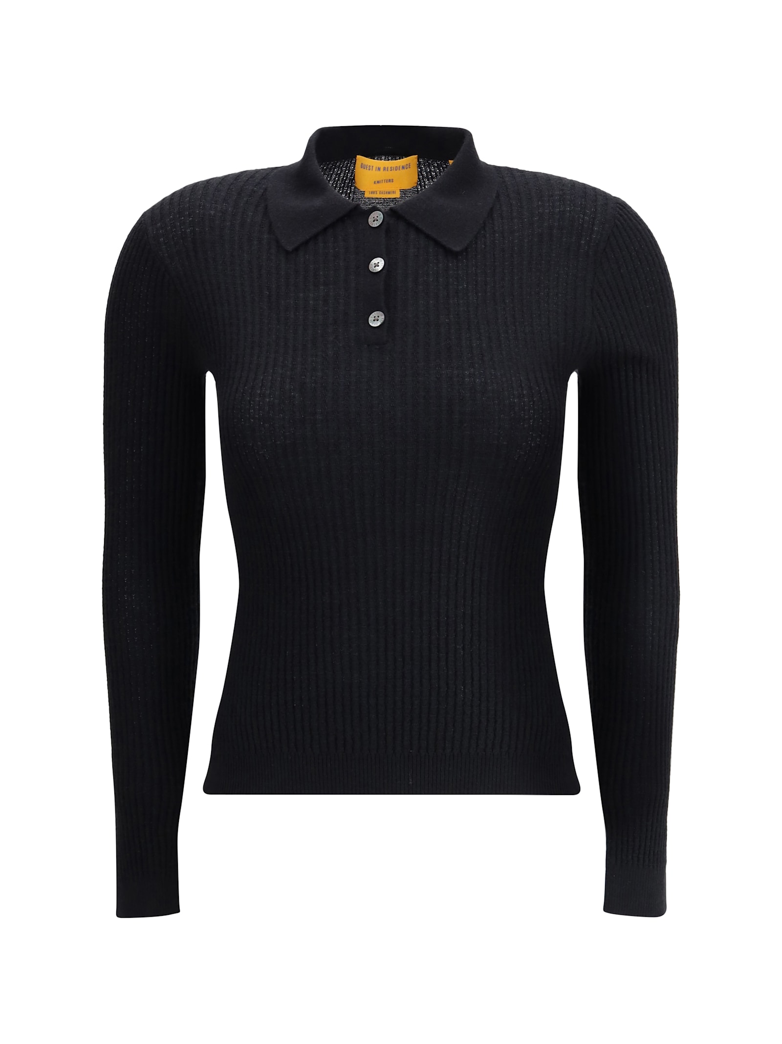 Guest in Residence Cashmere Polo Sweater