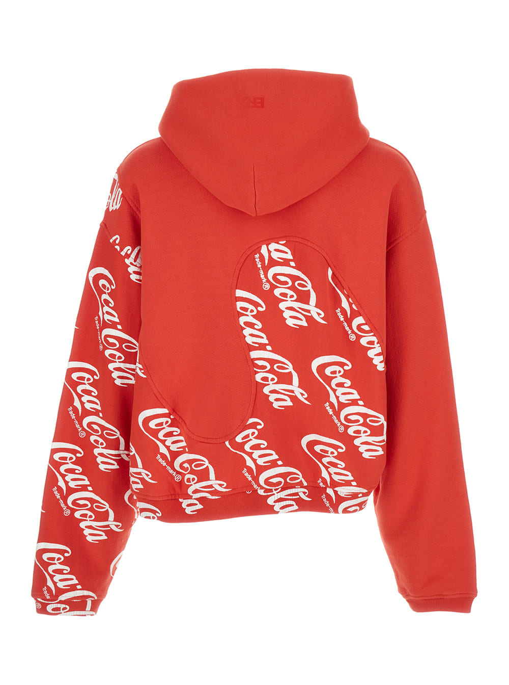 Red Hoodie Erl X Coca Cola In Cotton Man