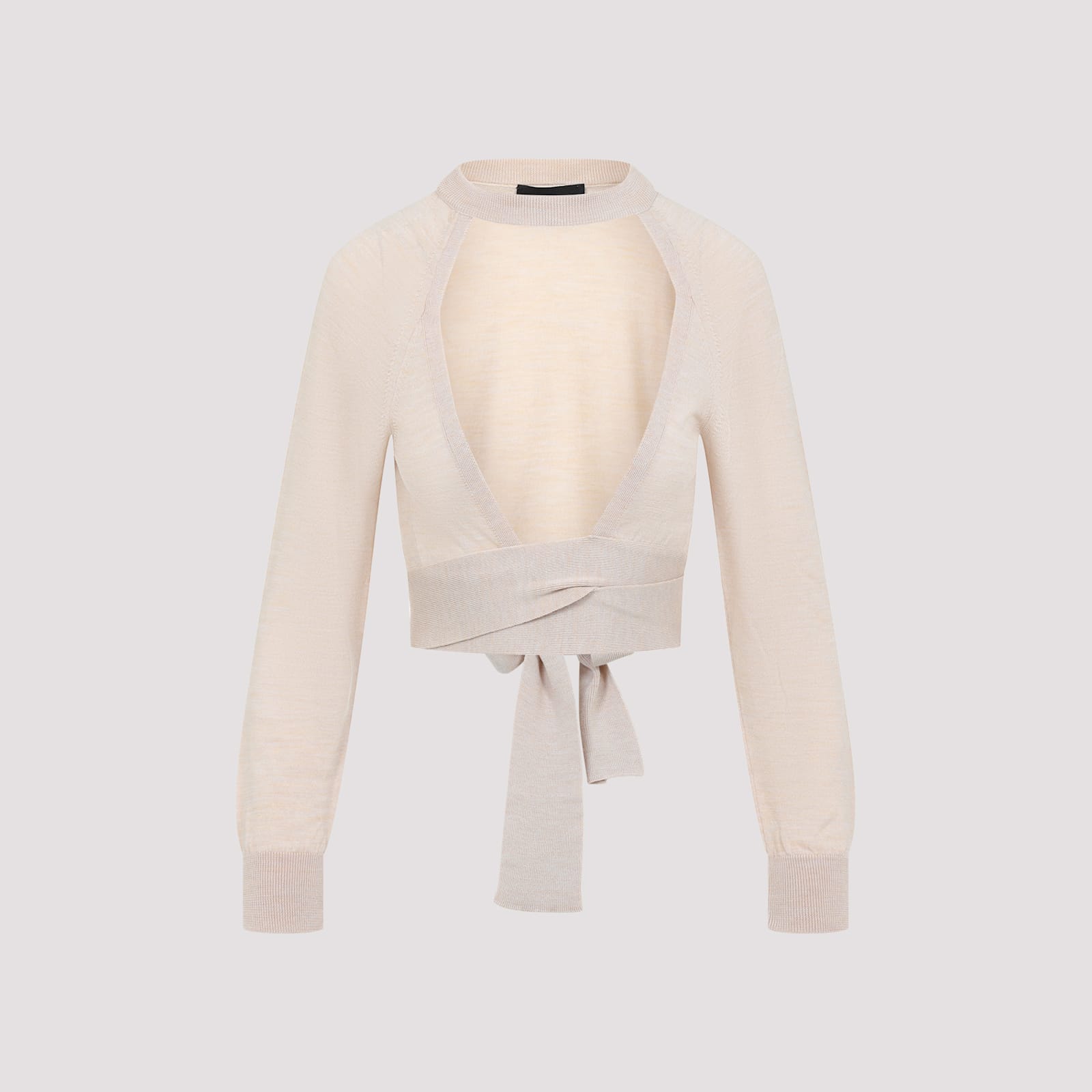 Simone Rocha Cropped Cut Out Window Jumper